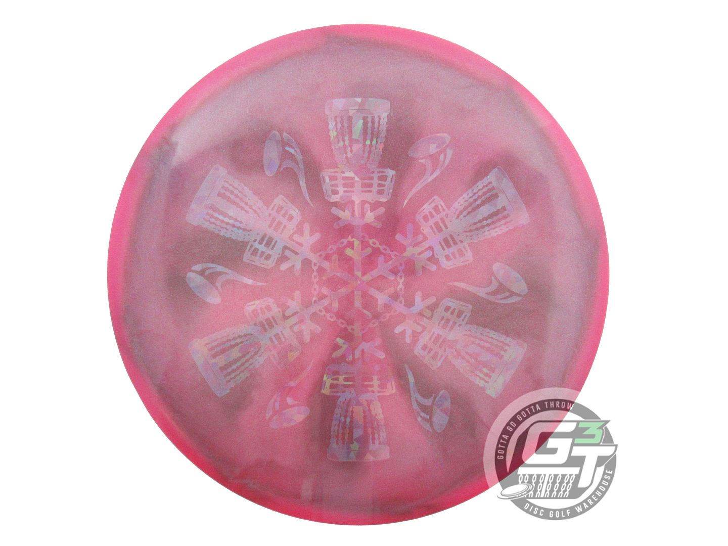 NOS Discraft Sparkle Swirly Z Buzzz 179g Pink-Gray Midrange Golf Disc
