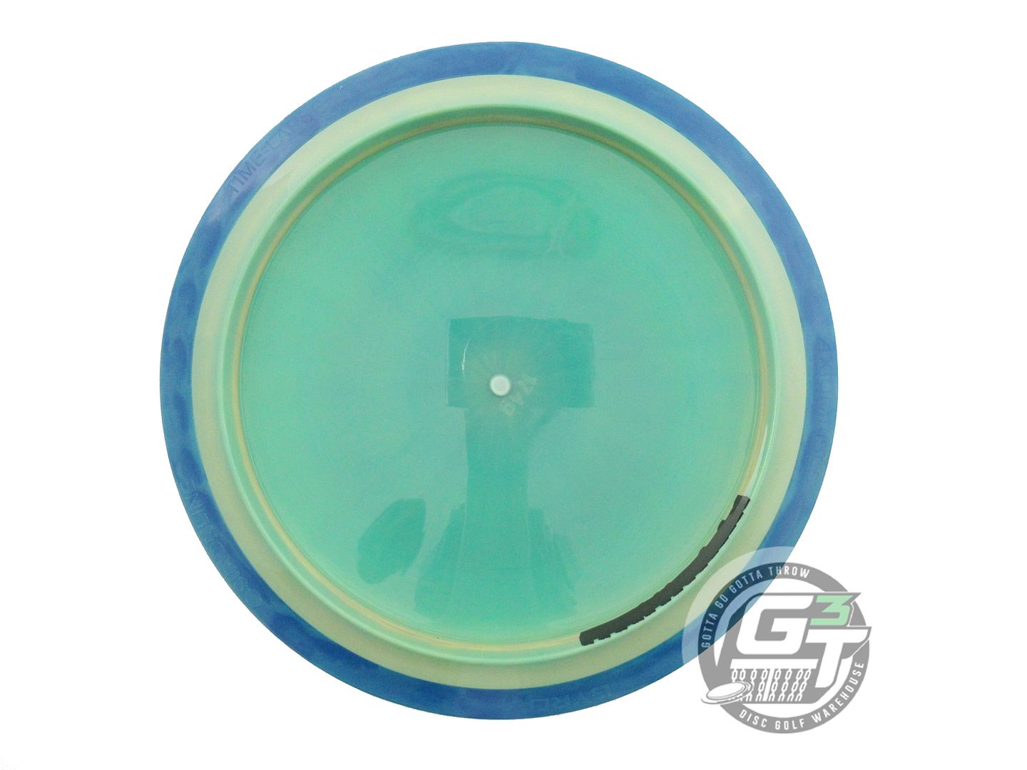 USED Axiom Discs [LIZOTTE] Neutron Time Lapse 174g Green Blue Rim Driver Disc
