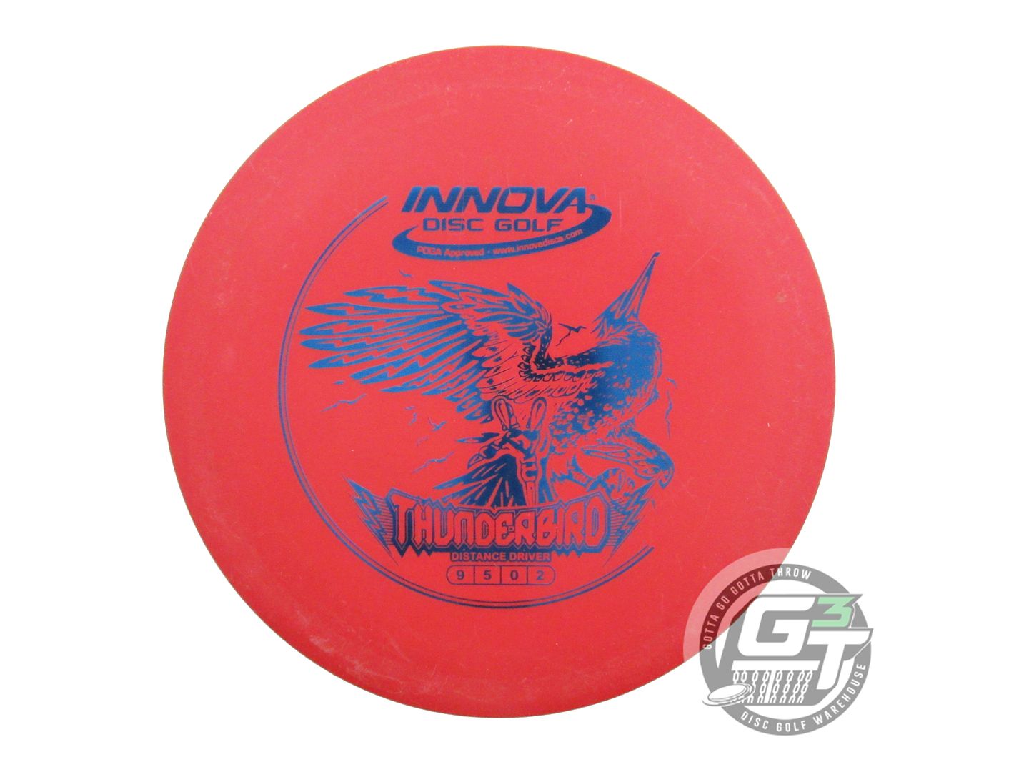 USED Innova DX Thunderbird 176g Red Blue Foil Distance Driver Golf Disc