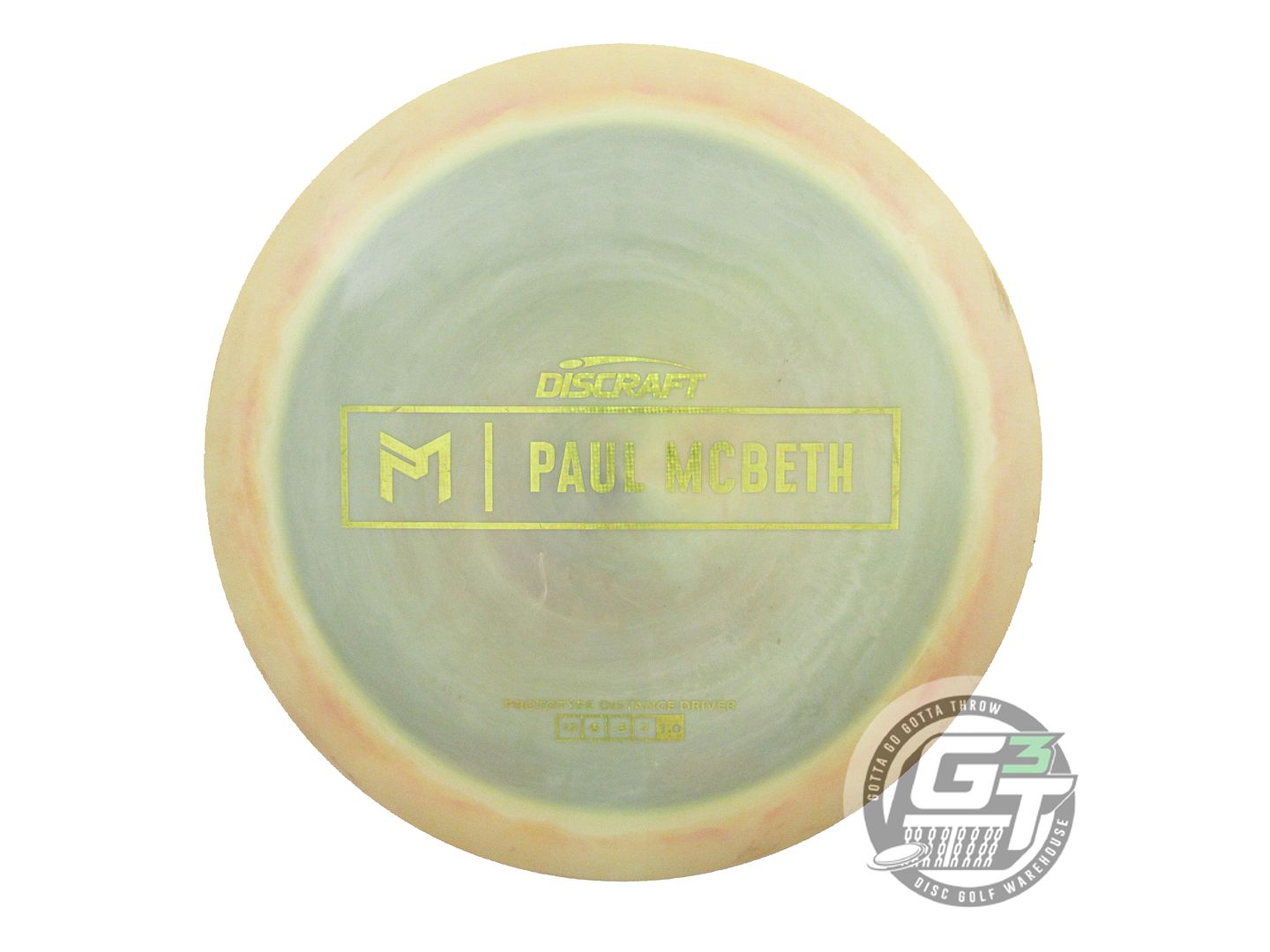 USED Discraft [McBETH] Proto ESP Hades 168g Yellow-Green Driver Golf Disc