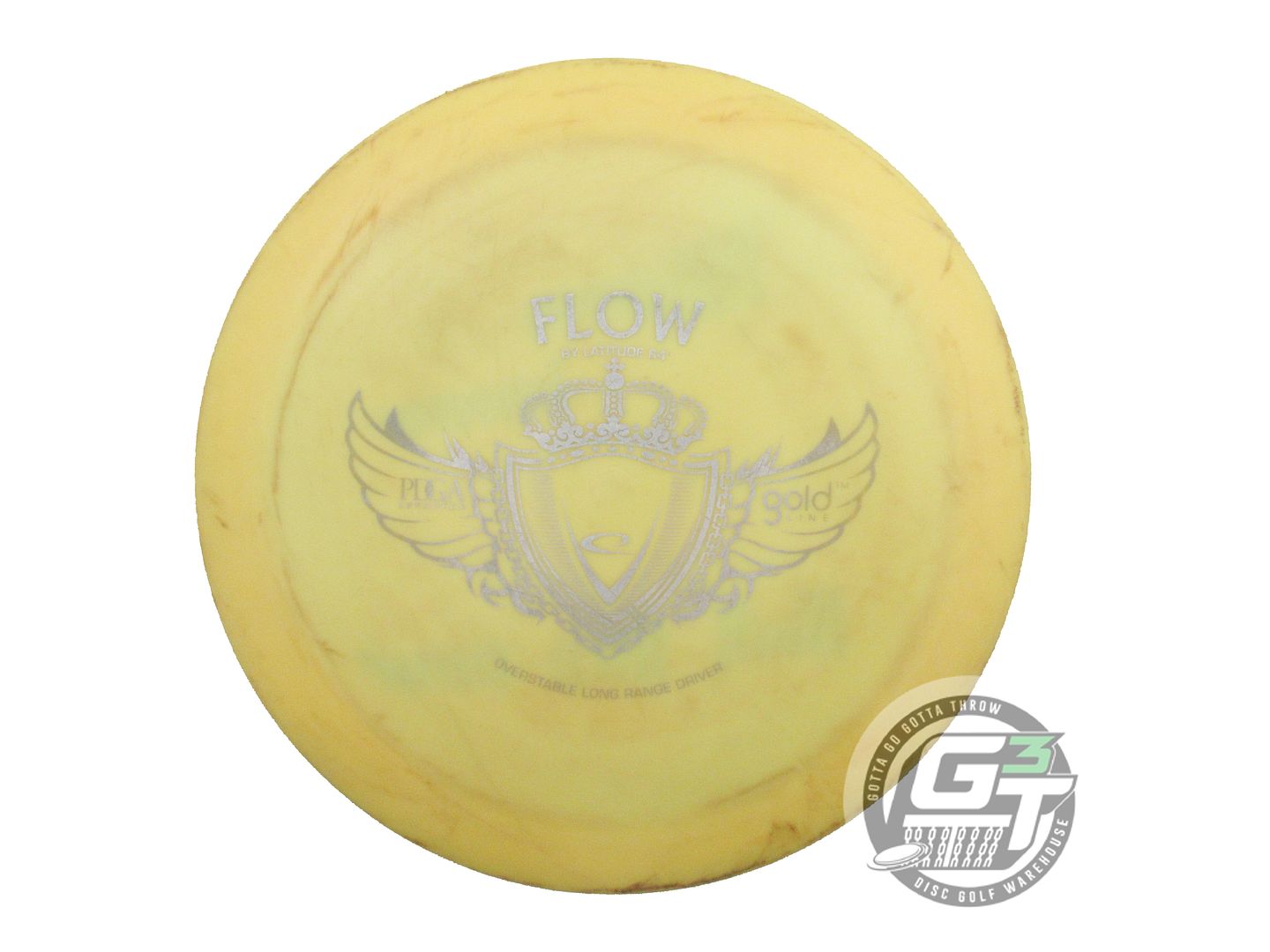 USED Latitude 64 Gold Flow 170g Yellow Silver Stamp Distance Driver Golf Disc