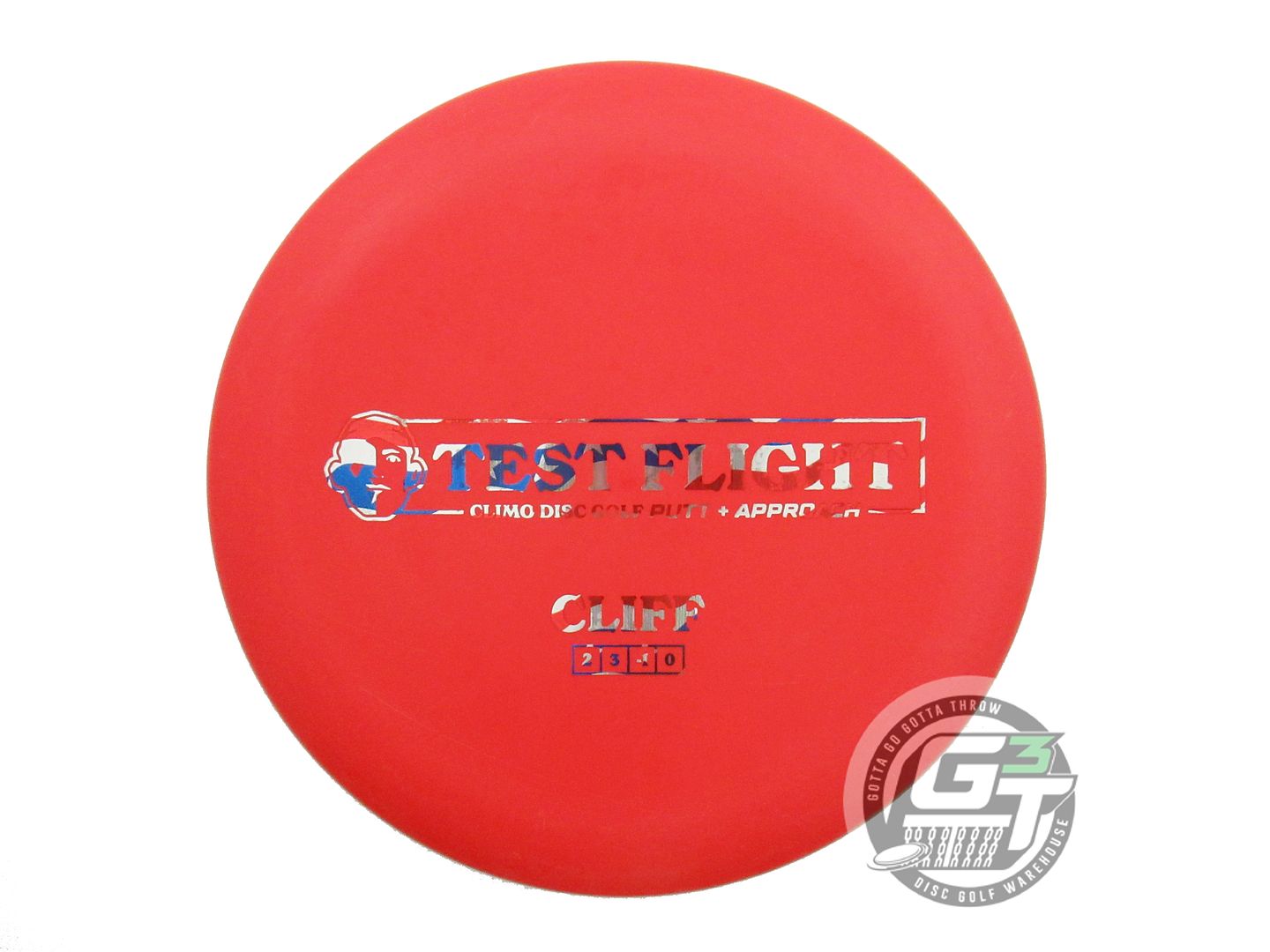 USED Climo TEST FLIGHT Trophy Line Cliff 173g Red Flag Foil Putter Golf Disc