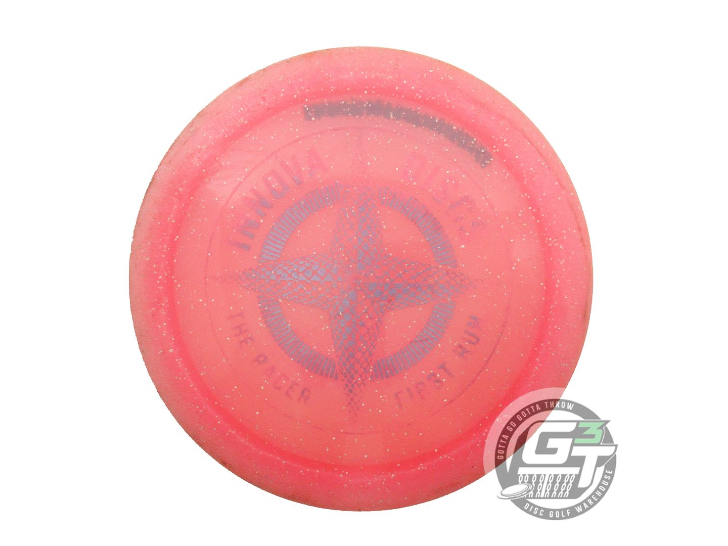 USED Innova FIRST RUN Metal Flake Champion Racer 176g Pink Distance Driver Disc