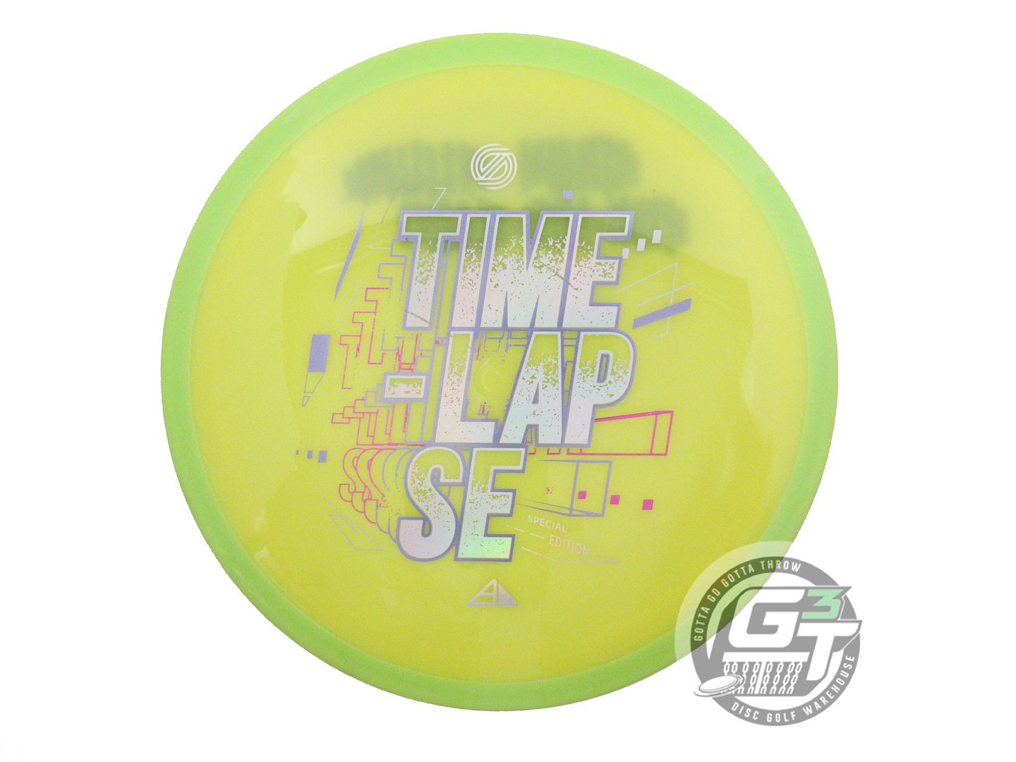 USED Axiom Discs [SE] Neutron Time Lapse 173g Yellow Lime Rim Driver Golf Disc