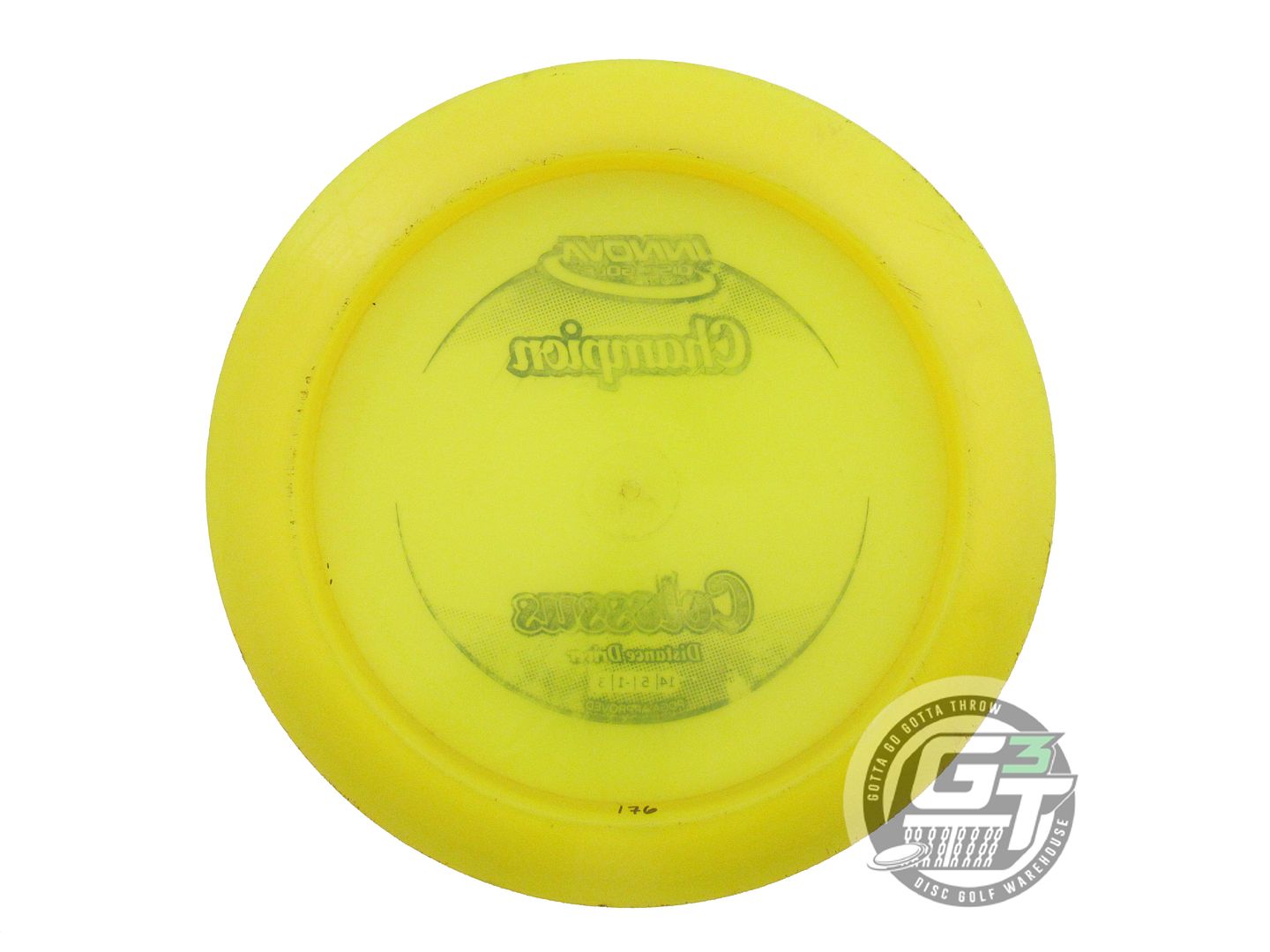 USED Innova Champion Colossus 176g Yellow Black Stamp Distance Driver Golf Disc