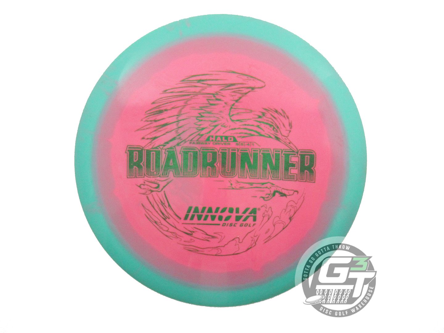 USED Innova Halo Star Roadrunner 173g Seafoam-Pink Distance Driver Golf Disc