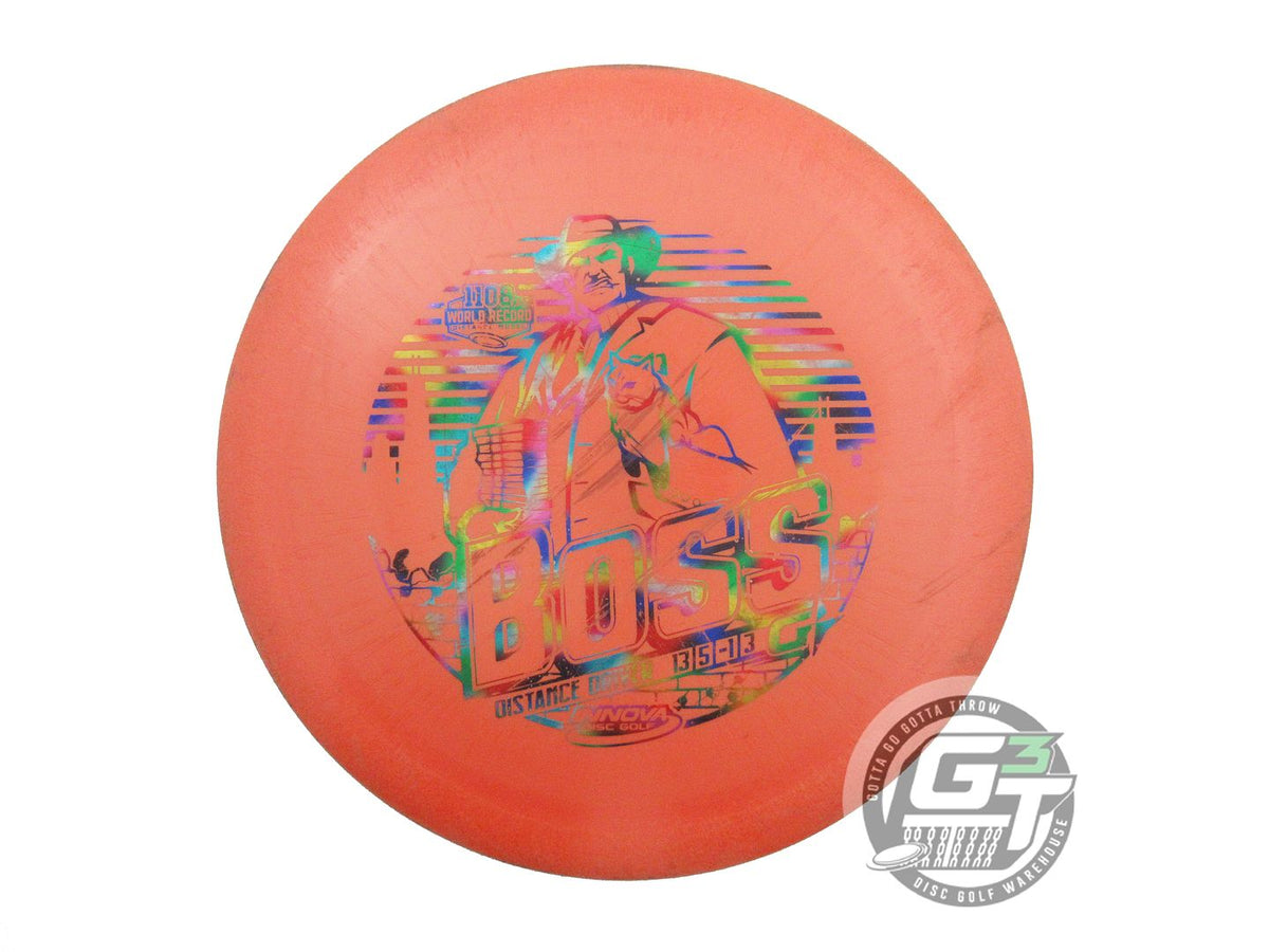 USED Innova GStar Boss 166g Orange Jellybean Foil Distance Driver Golf Disc