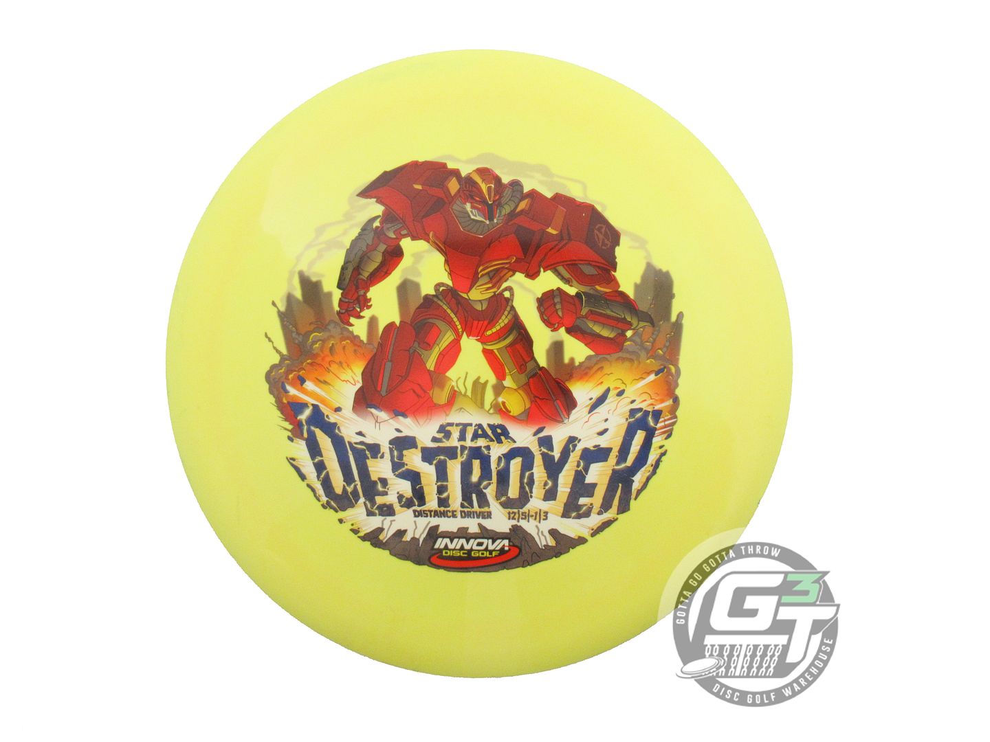 USED Innova INNfuse Star Destroyer 168g Yellow Driver Golf Disc