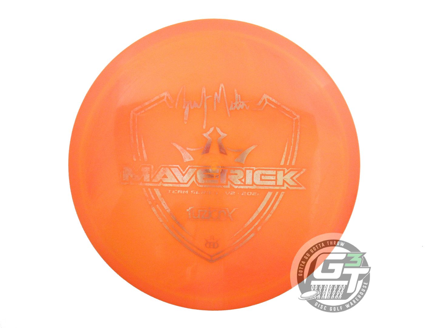 USED Dynamic Discs [MELTON] Fuzion-X Maverick 176g Orange Distance Driver Disc