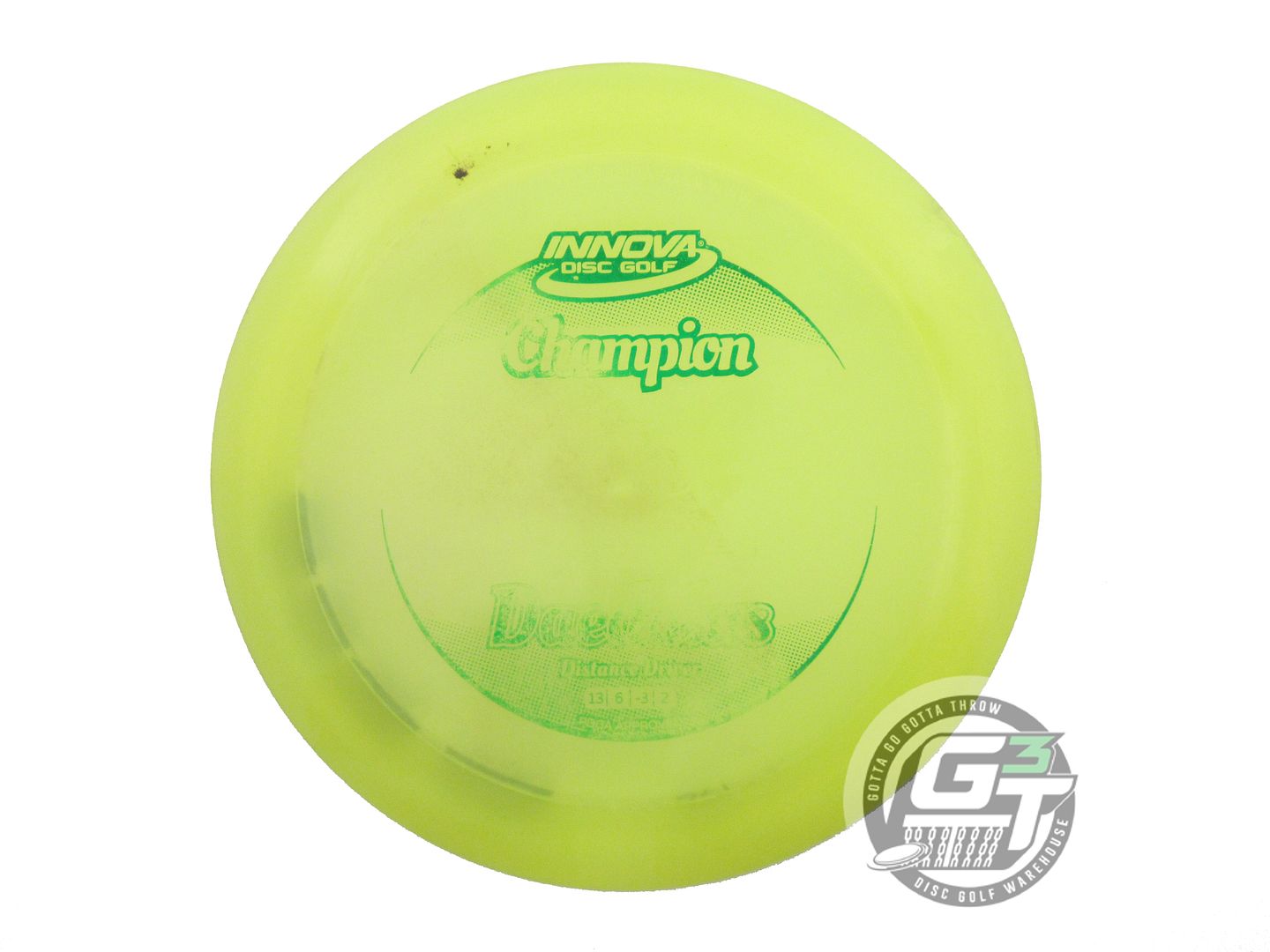 USED Innova Champion Daedalus 176g Yellow Green Foil Distance Driver Golf Disc