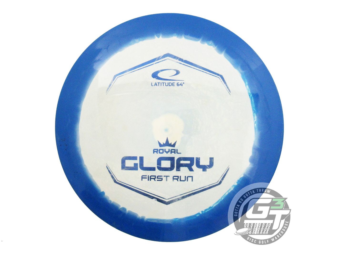 USED Latitude 64 FIRST RUN Royal Grand Glory 176g Blue-White Driver Golf Disc