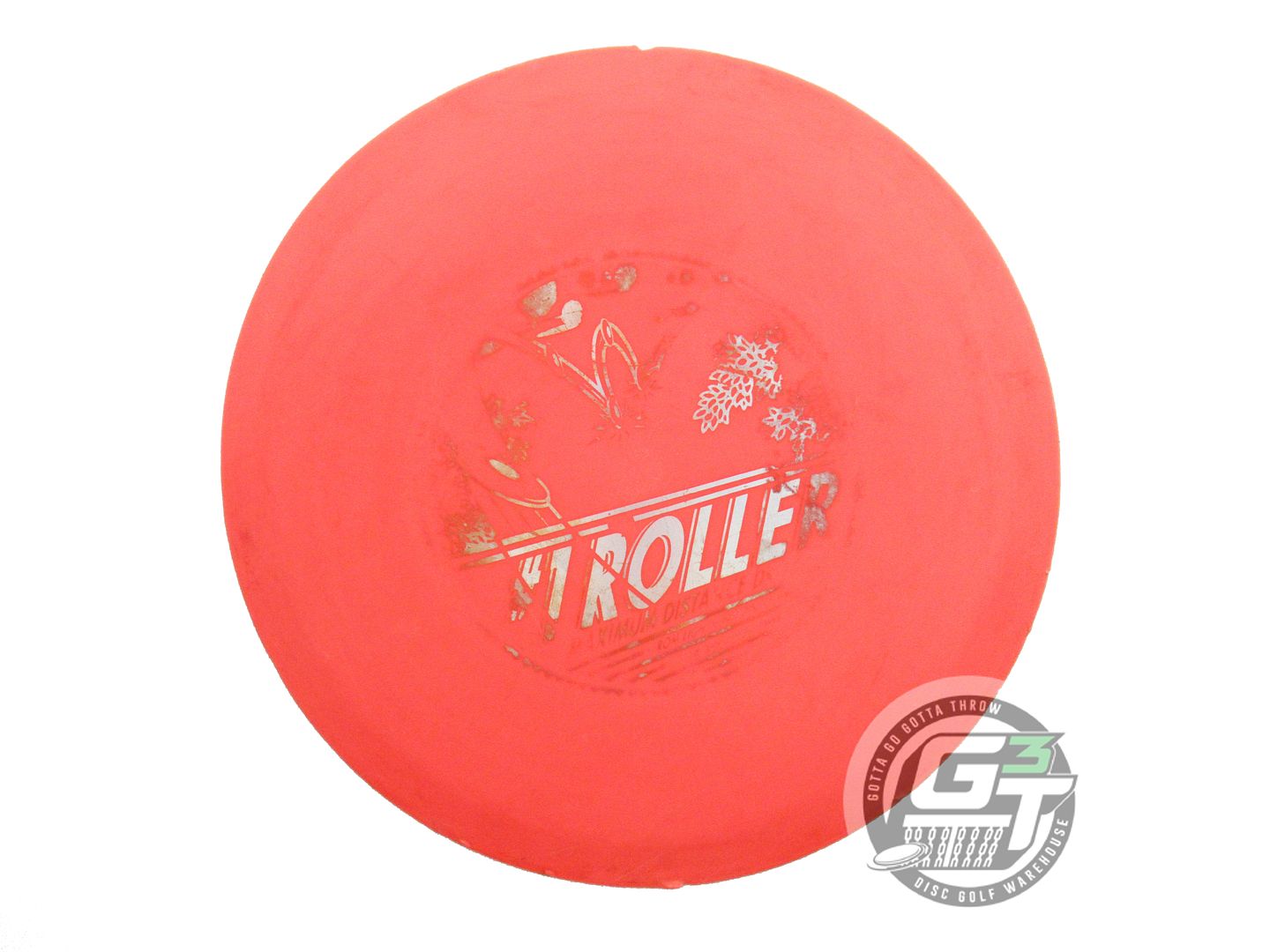 USED Lightning Standard #1 Roller 172g Orange Silver Foil Fairway Driver Disc