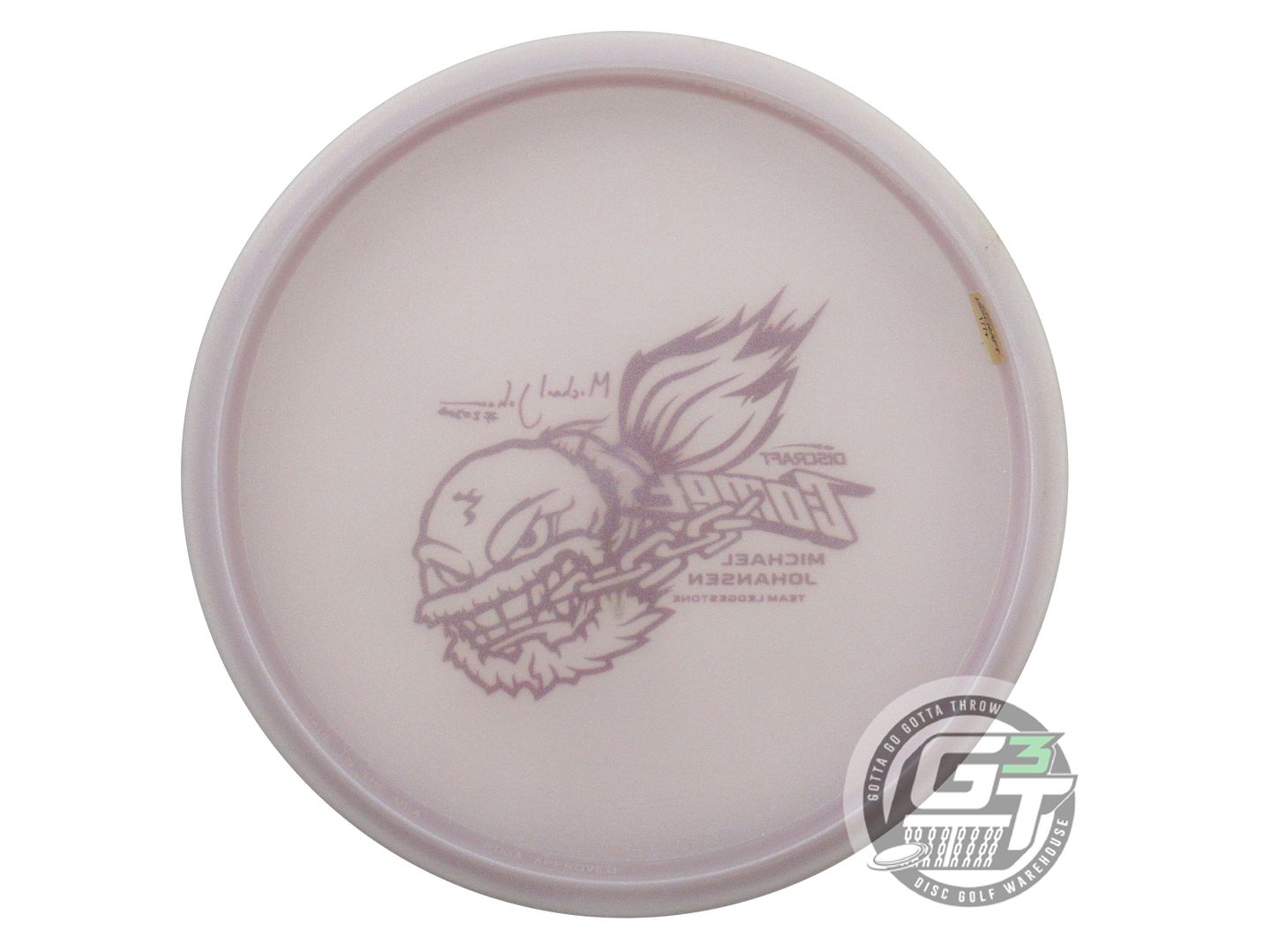 NOS Discraft [JOHANSEN] Metallic Z Comet 177g Lilac Maroon Stamp Midrange Disc