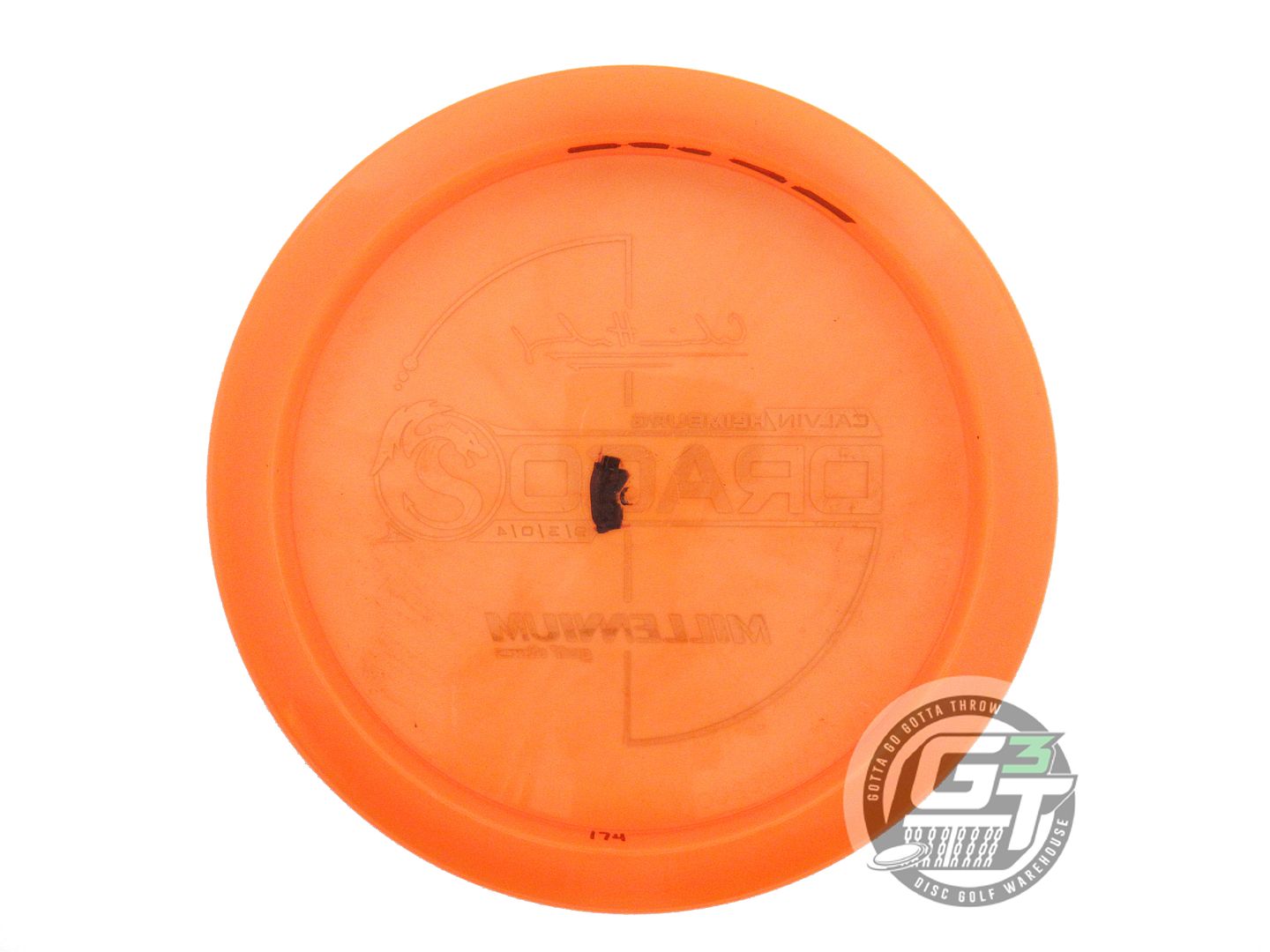 USED Millennium [HEIMBURG] Quantum Draco 174g Orange Distance Driver Golf Disc