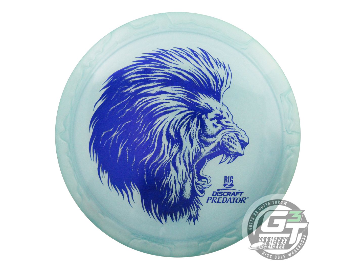 USED Discraft Big Z Predator 175g Aqua Blue Shatter Foil Fairway Driver Disc