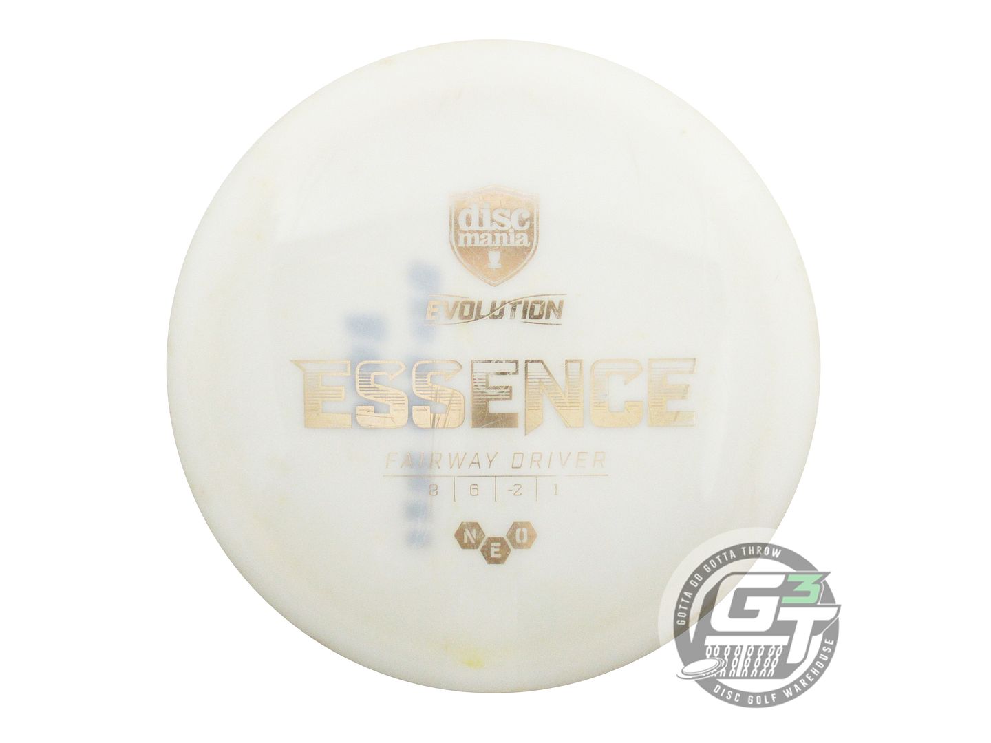 USED DiscMania Neo Essence 171g White Gold Foil Driver Golf Disc