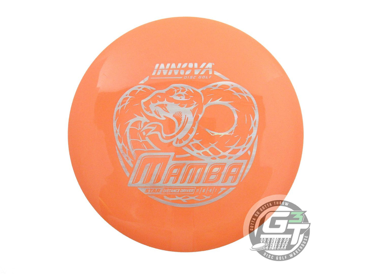 USED Innova Star Mamba 158g Orange Silver Holo Foil Distance Driver Golf Disc
