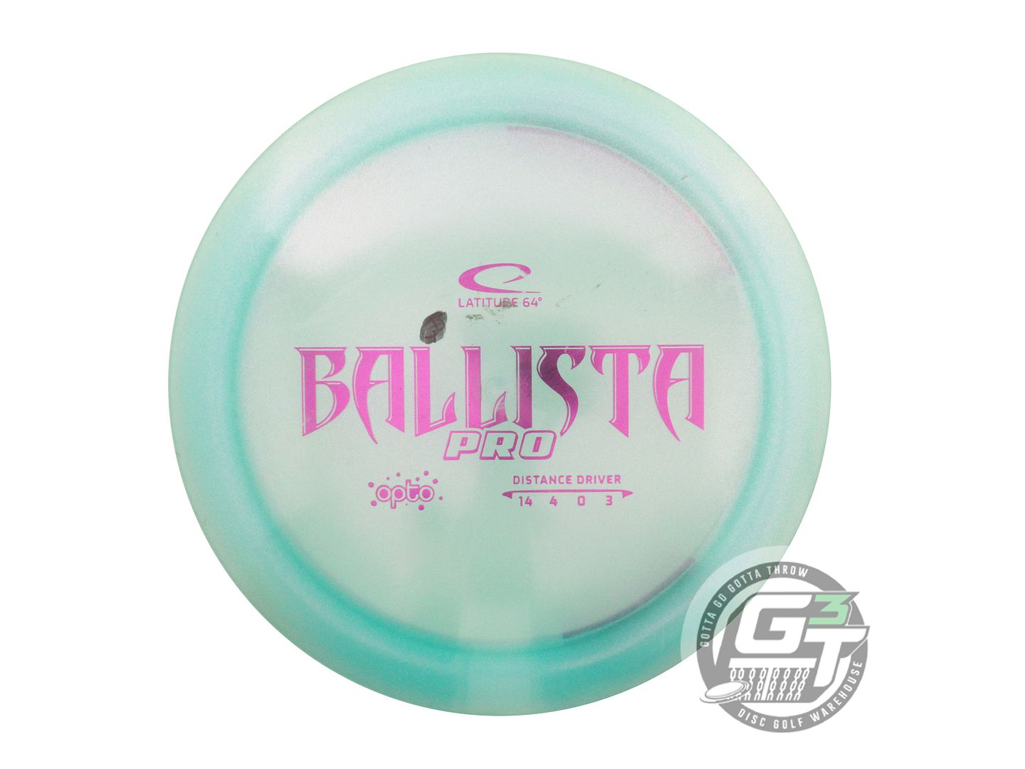 USED Latitude 64 Glimmer Opto Ballista Pro 173g Seafoam Distance Driver Disc