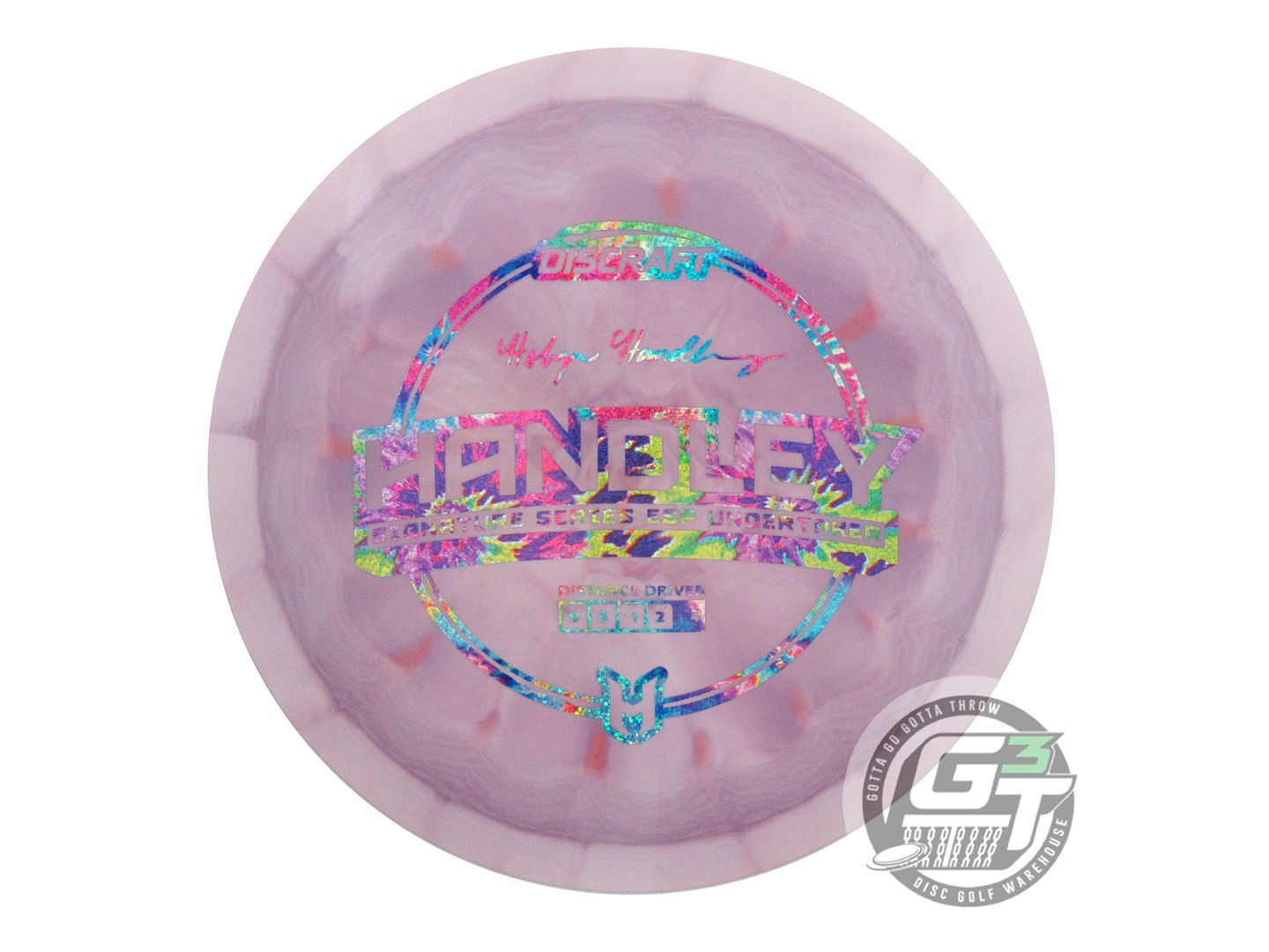 NOS Discraft [HANDLEY] ESP Undertaker 170g Lilac Fireworks Foil Driver Disc