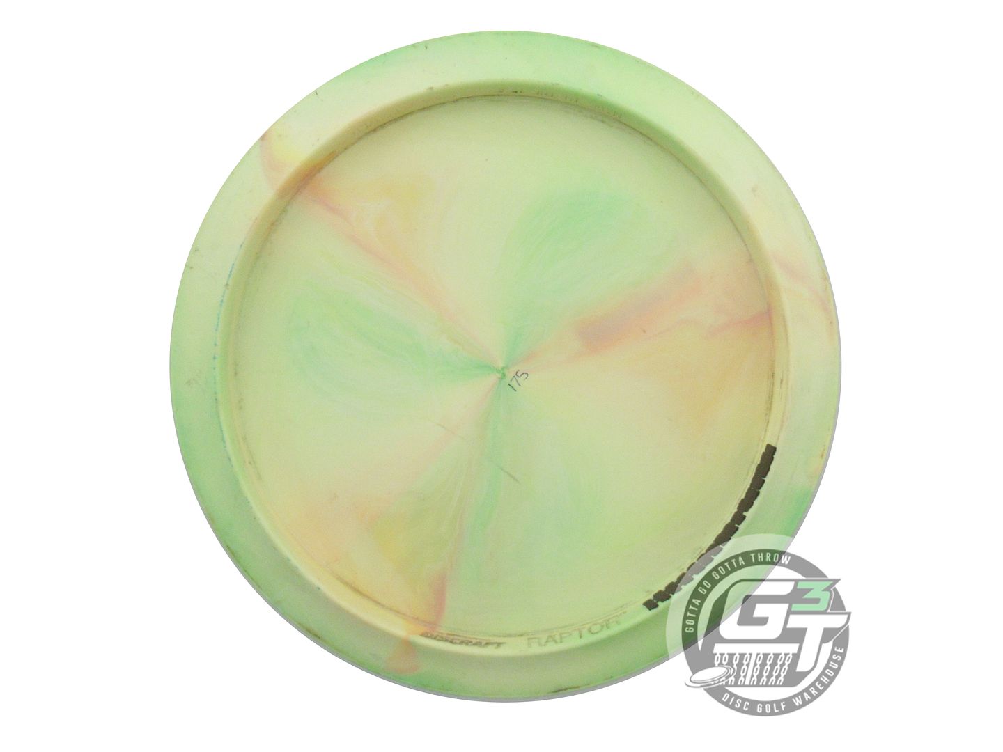 USED Discraft [ULIBARRI] Swirl ESP Raptor 175g Lime-Yellow Distance Driver Disc