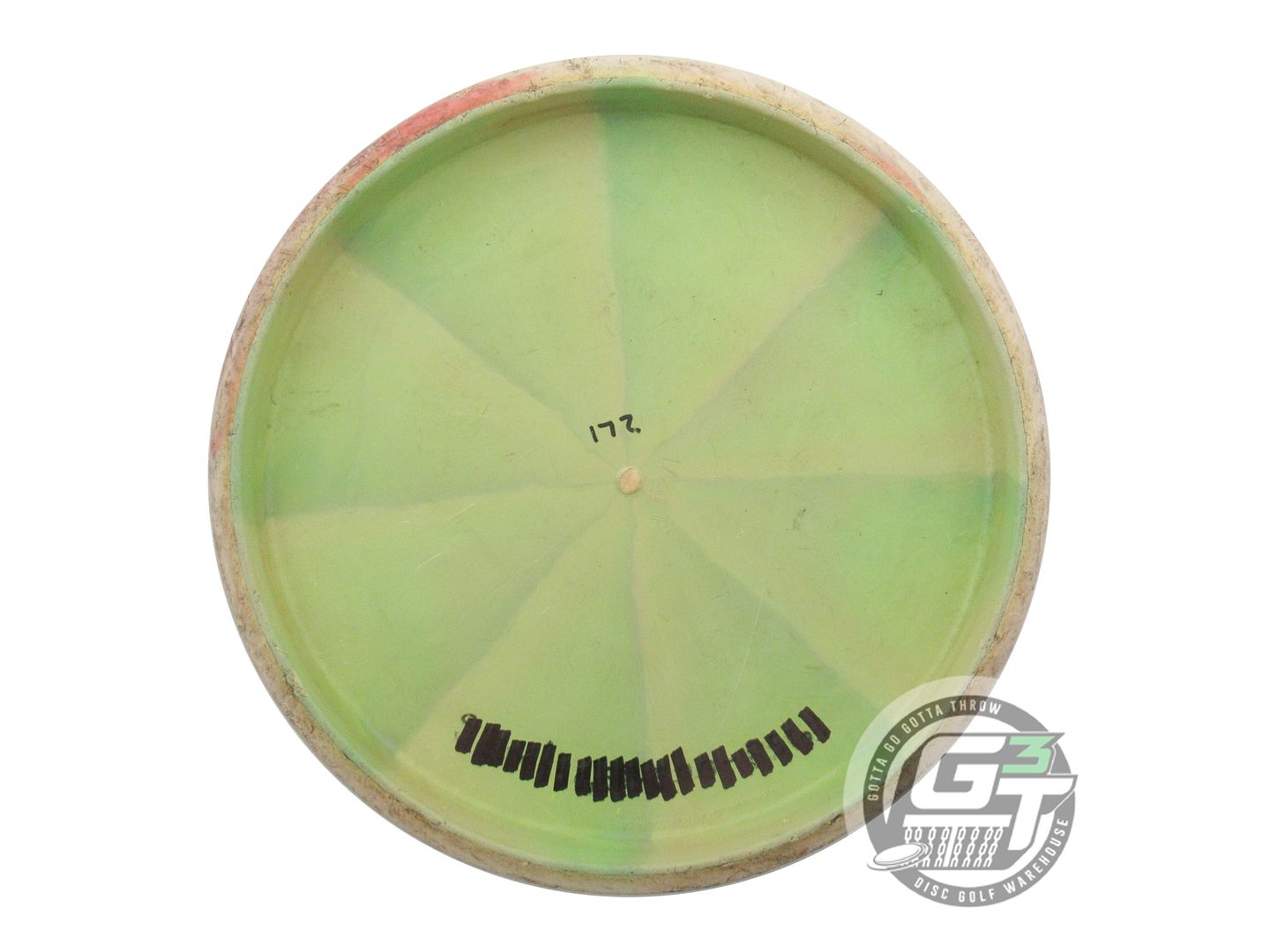 USED Axiom Discs Cosmic Electron Firm Proxy 172g Lime Peach Rim Putter Golf Disc