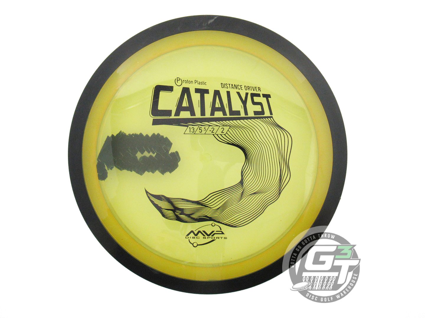 USED MVP Disc Sports Classic Proton Catalyst 174g Yellow Distance Driver Disc