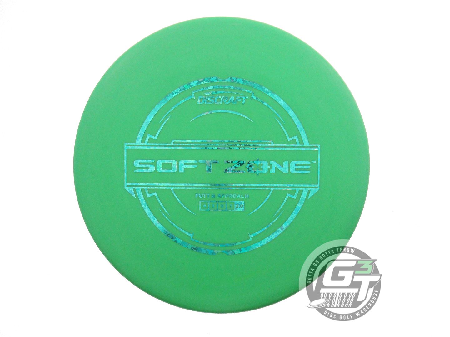 NOS Discraft Putter Line Soft Zone 163g Green Shamrock Foil Putter Golf Disc