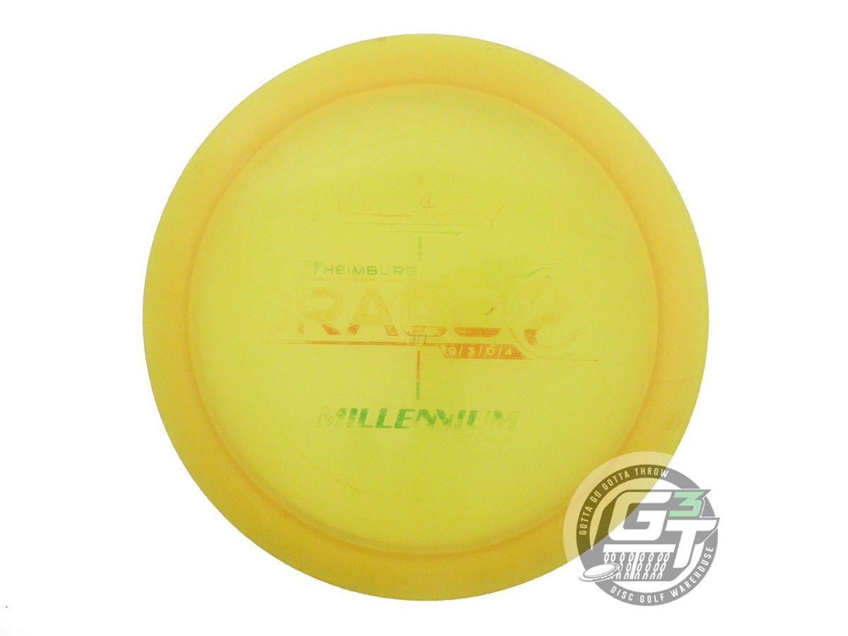 USED Millennium Quantum Draco 176g Yellow Wiped Stamp Distance Driver Golf Disc