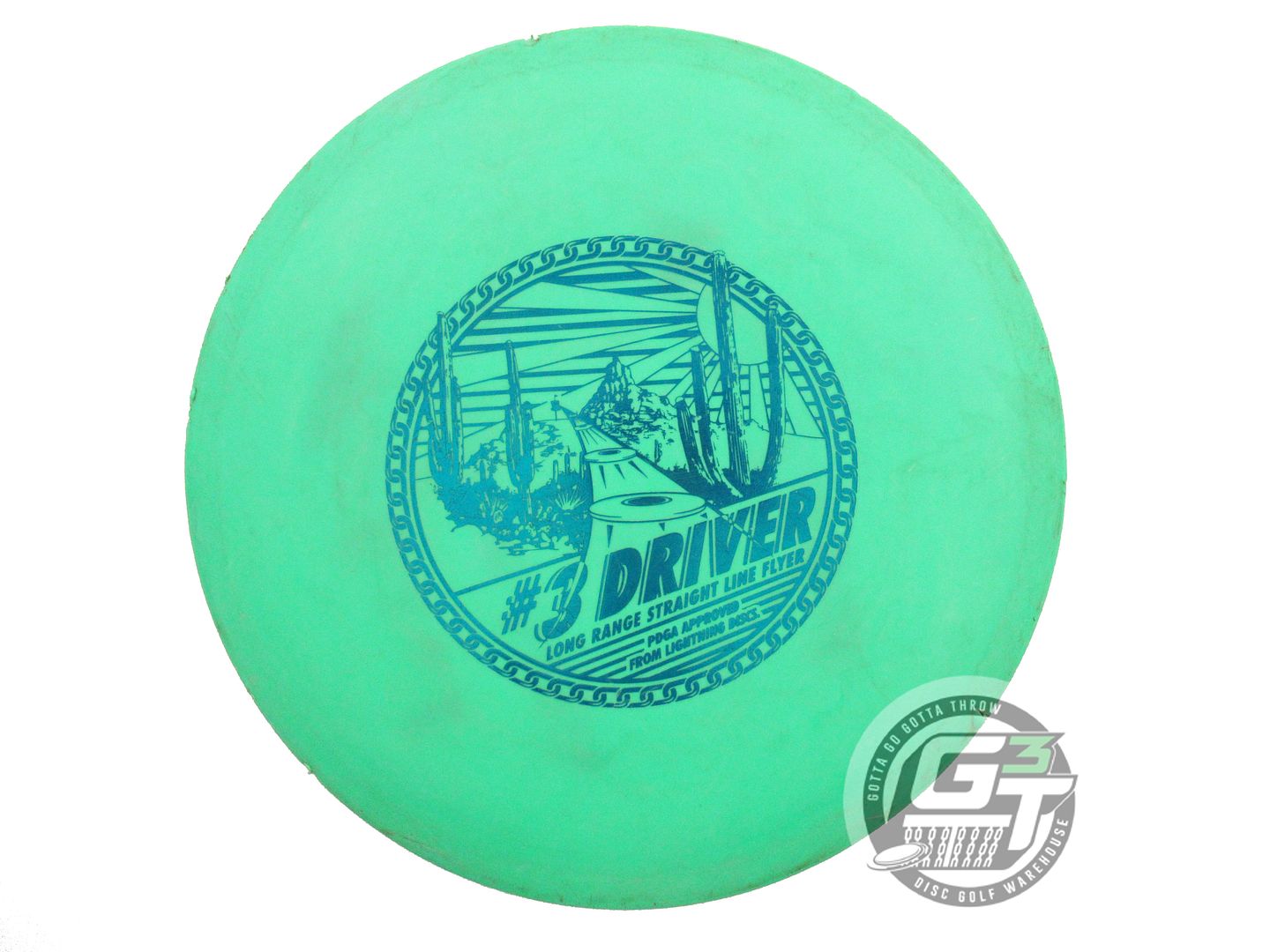 USED Lightning Standard #3 Driver 169g Green Blue Foil Fairway Driver Golf Disc