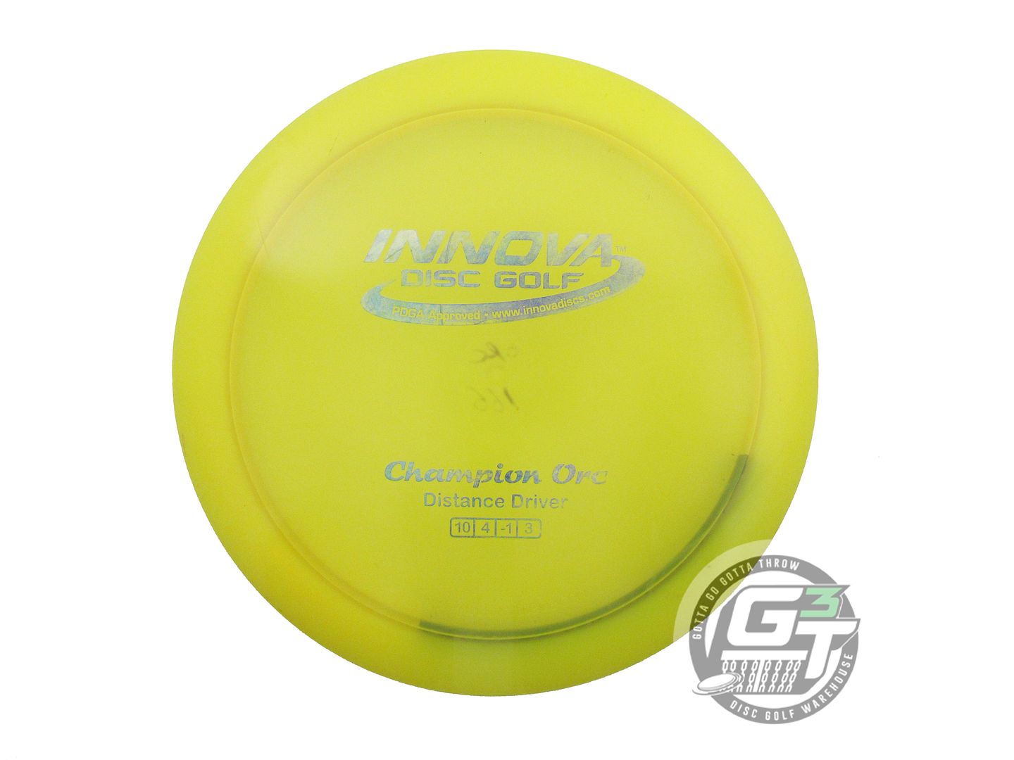 USED Innova Champion Orc 166g Yellow Blue Foil Distance Driver Golf Disc