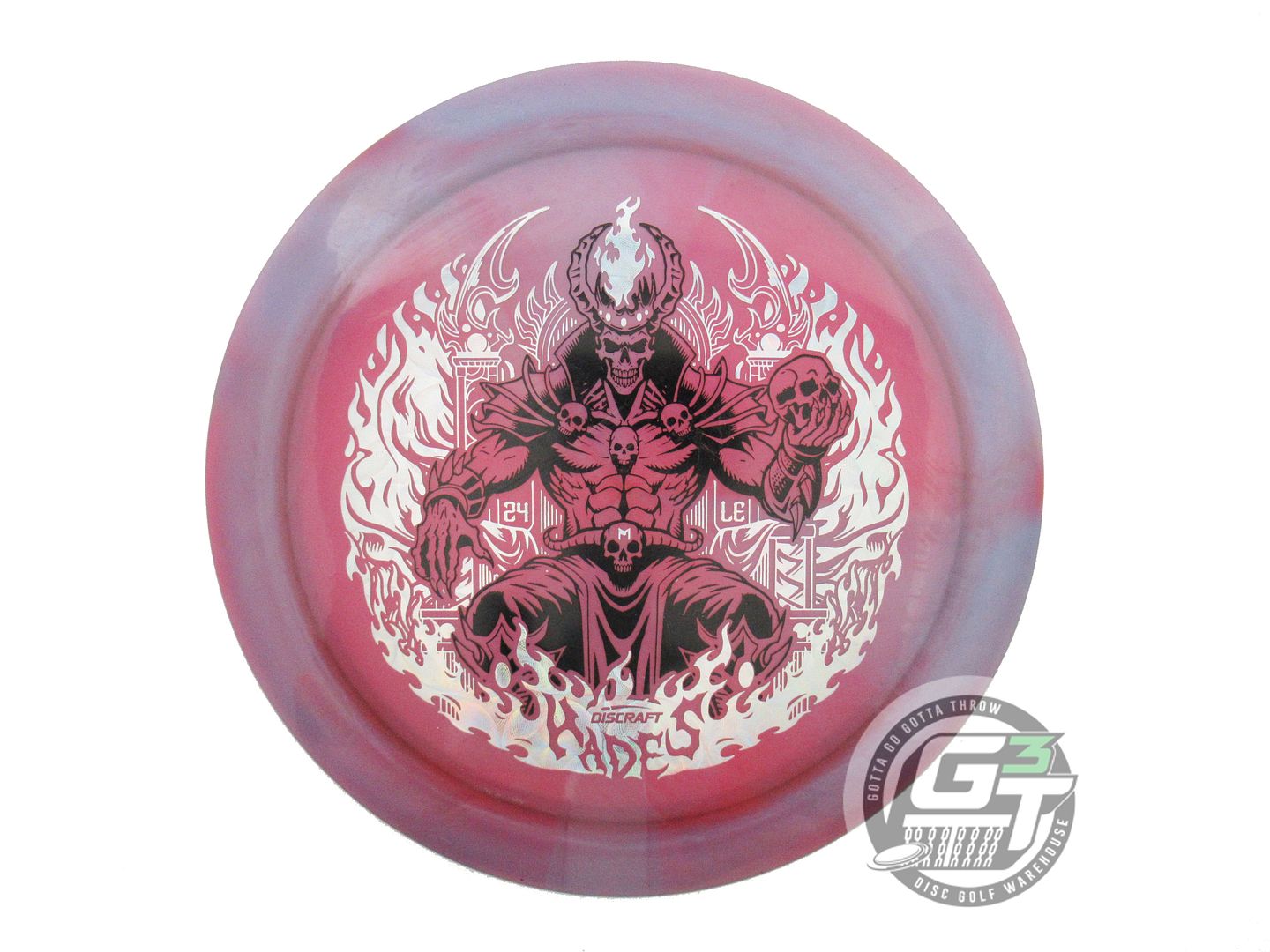 USED Discraft [LEDGESTONE] Swirly Z Hades 170g Purple-Pink Driver Golf Disc