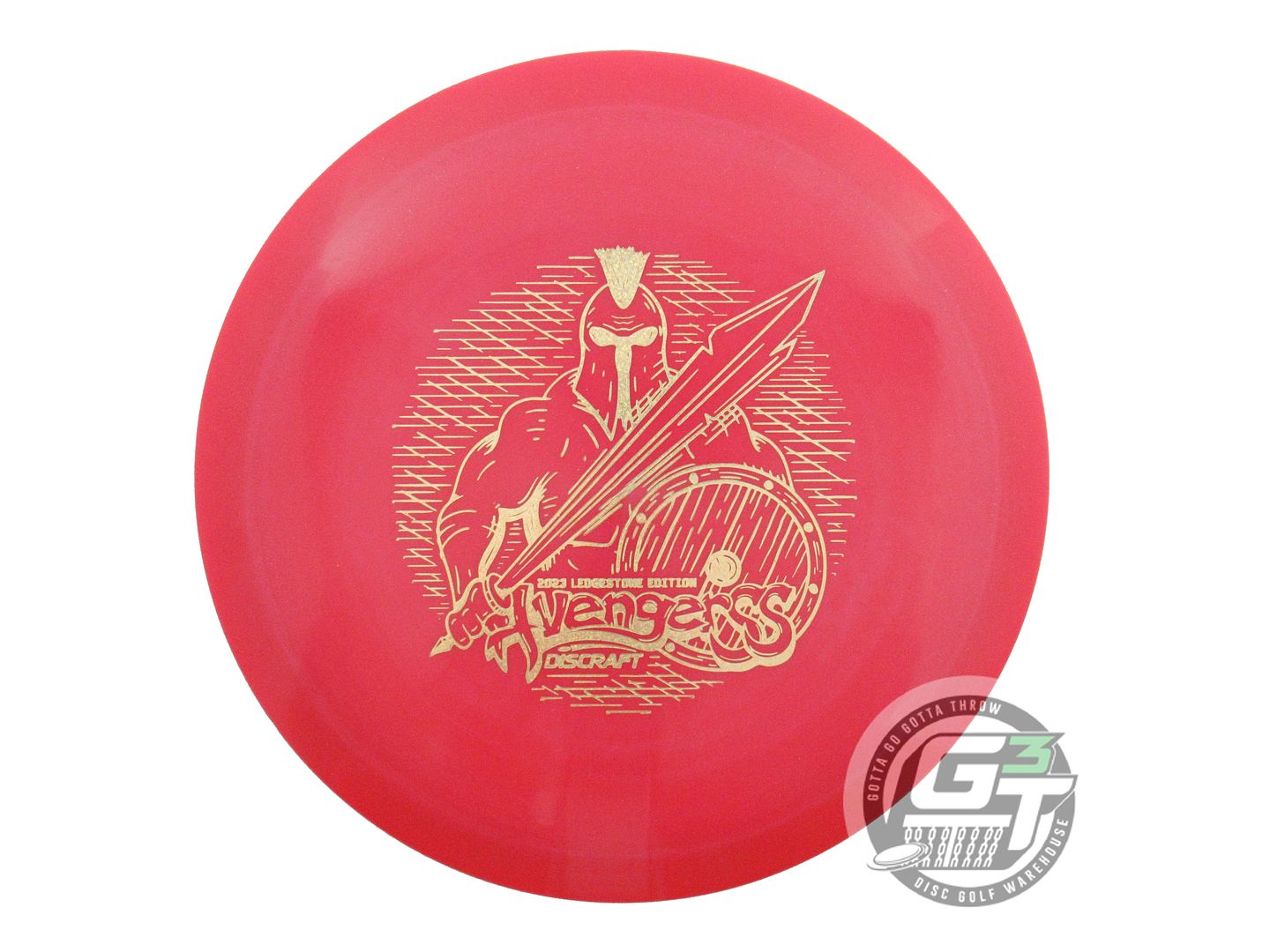 USED Discraft [LEDGESTONE] ESP Avenger SS 176g Red Gold Glitter Driver Golf Disc