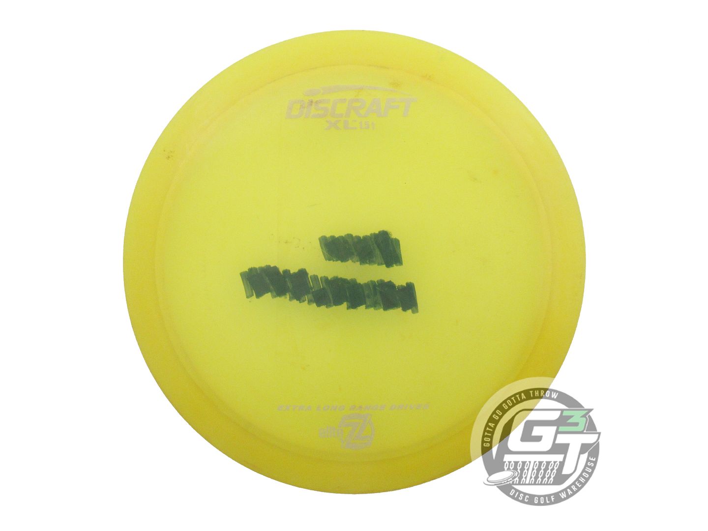 USED Discraft Elite Z XL 173g Yellow White Stamp PFN Distance Driver Golf Disc