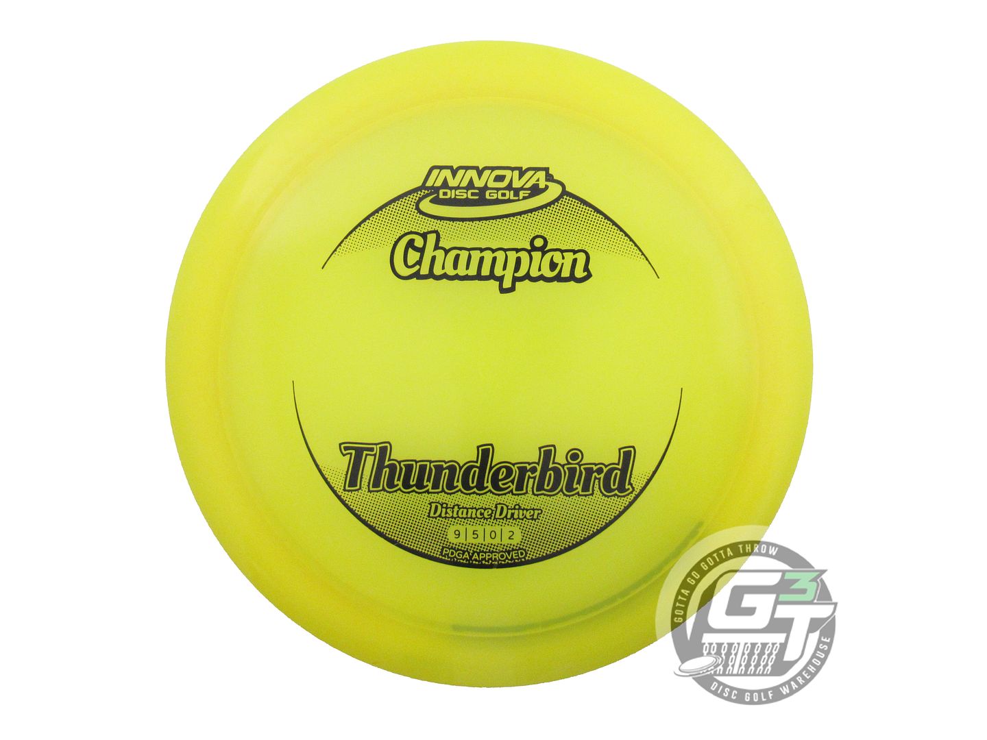 USED Innova Champion Thunderbird 170g Yellow Black Stamp Distance Driver Disc