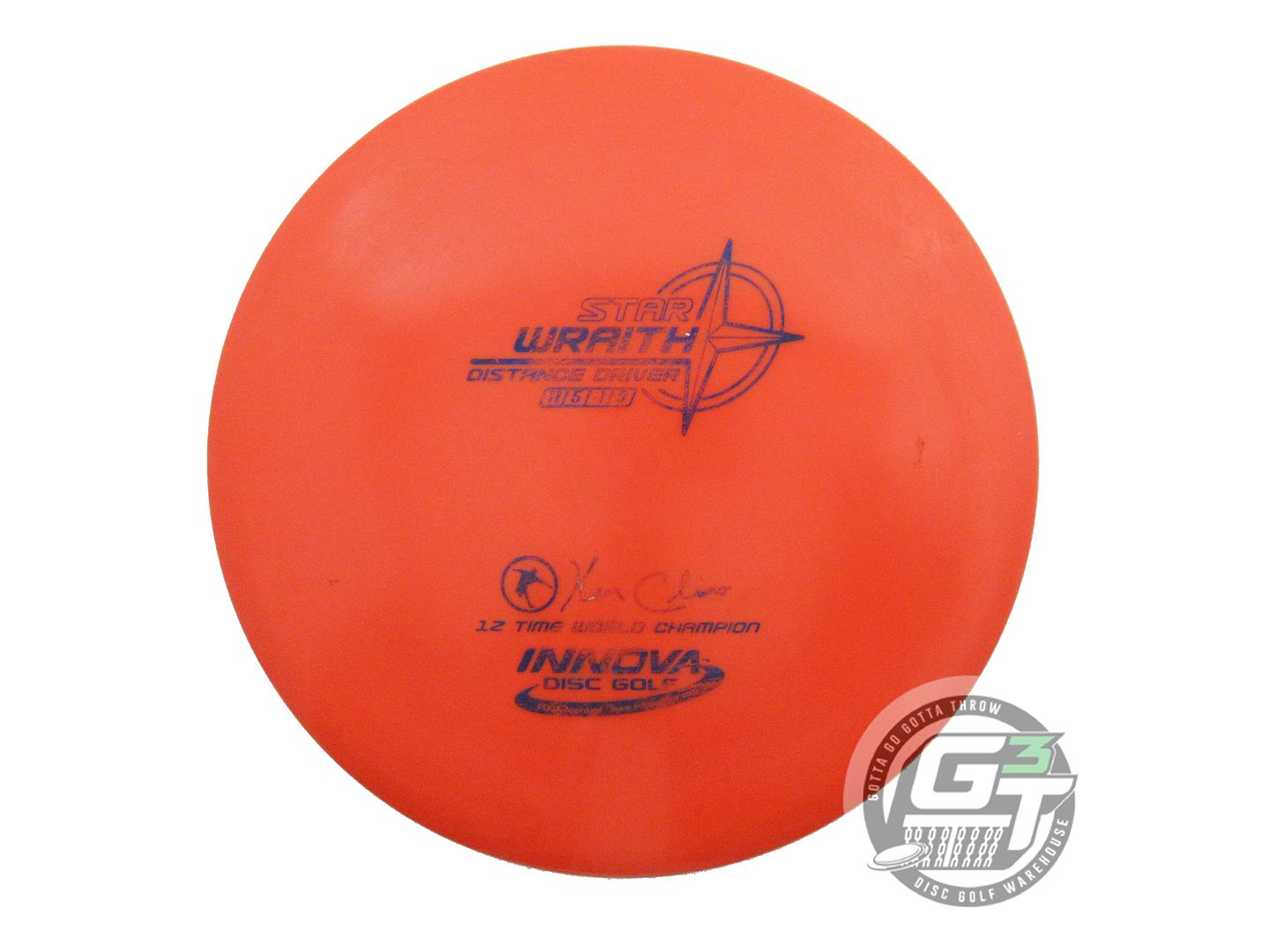 USED Innova Star Wraith 171g Orange Blue Foil Distance Driver Golf Disc