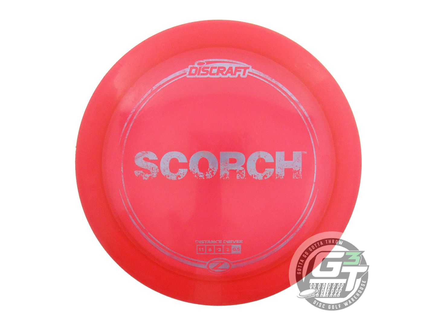 USED Discraft Z Scorch 173g Red Lilac Foil Distance Driver Golf Disc