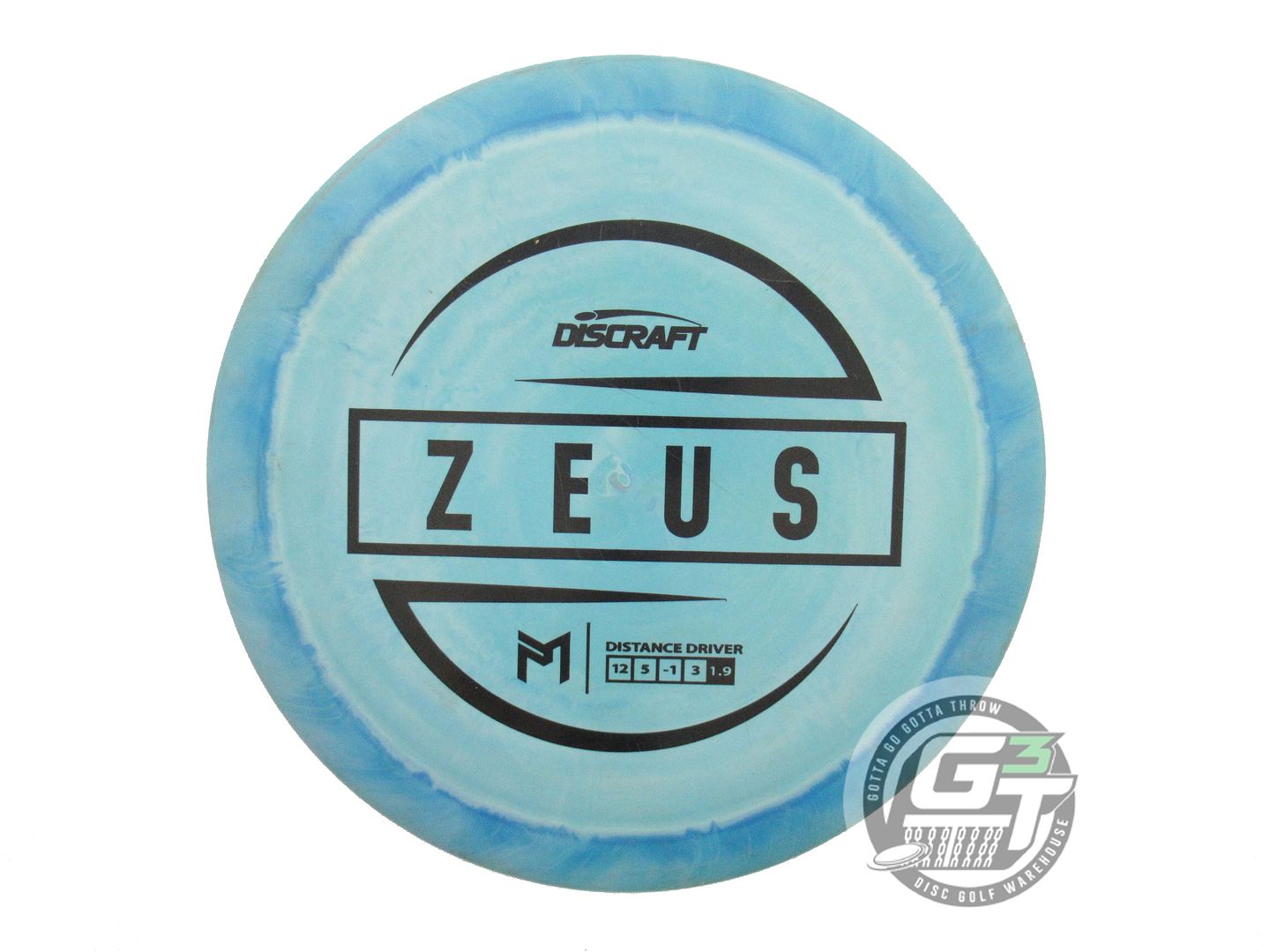 USED Discraft [McBETH] ESP Zeus 173g Blue Black Stamp Driver Golf Disc