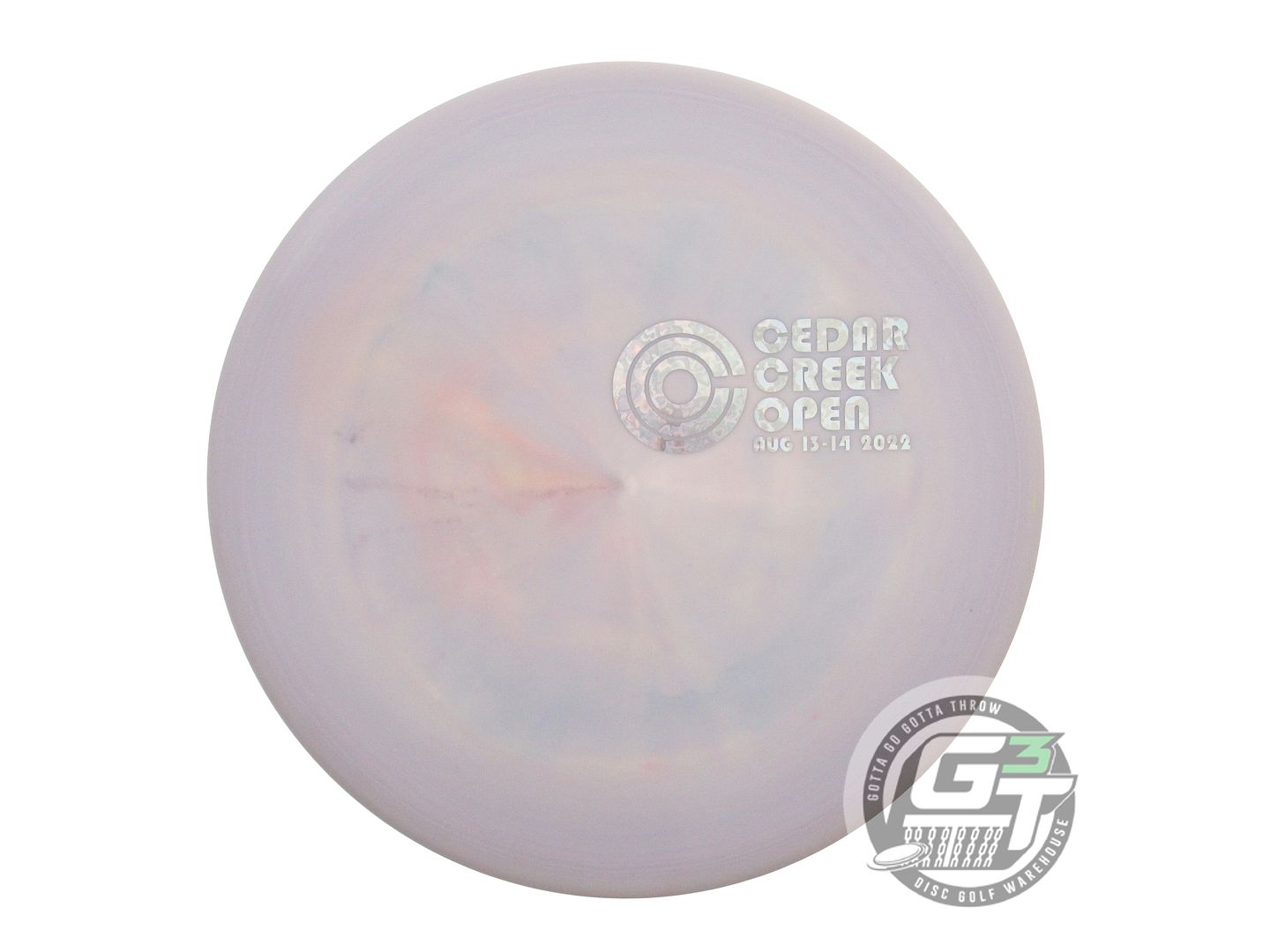 NOS Discraft [CEDAR CREEK OPEN] ESP Zone 176g Gray-Lilac Heart Foil Putter Disc