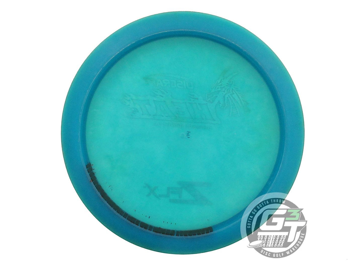 USED Discraft Z FLX Heat 174g Teal Green Cloud Foil Distance Driver Golf Disc