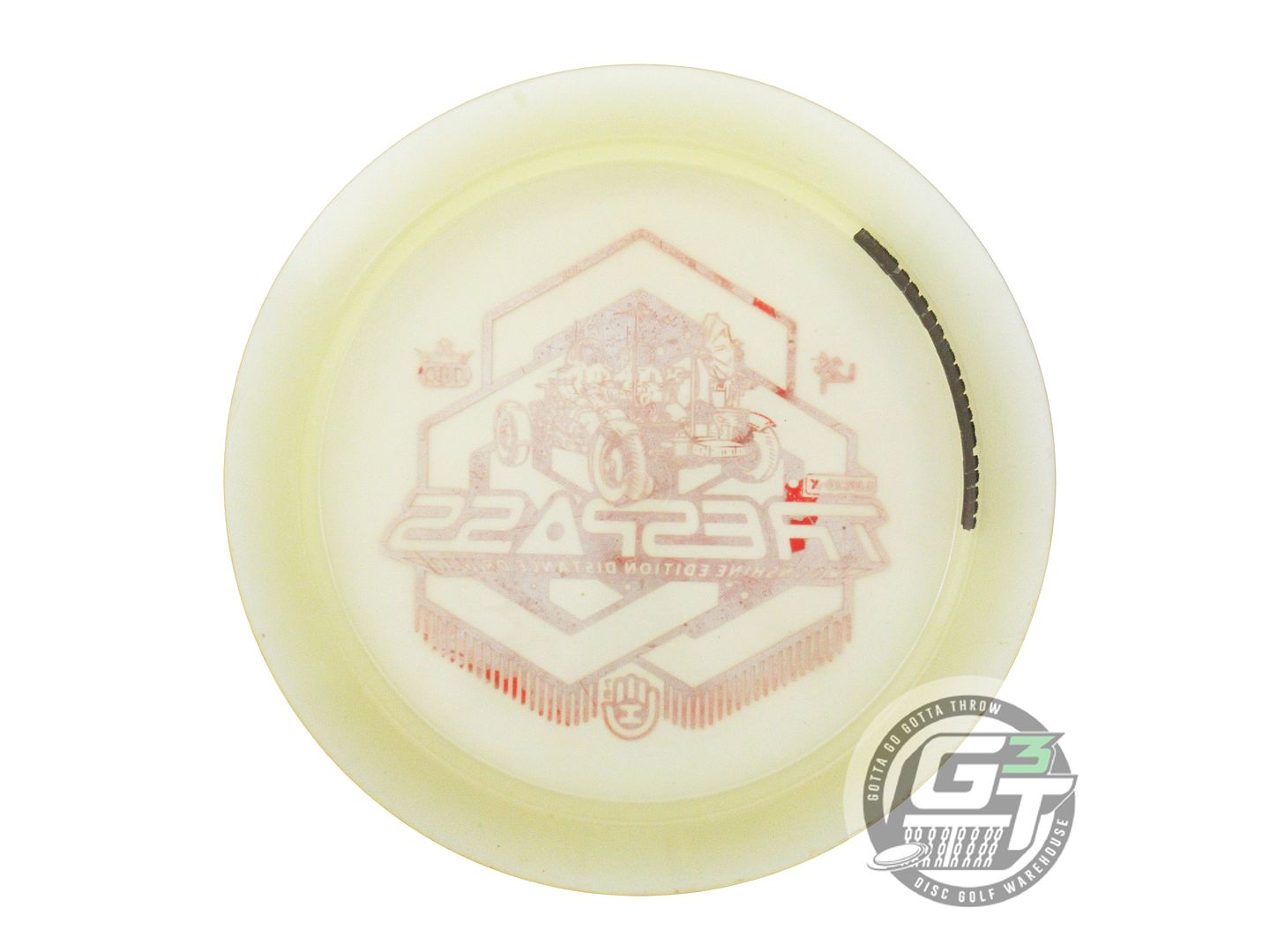 USED Dynamic Discs Lucid-X Moonshine Trespass 173g Red Foil Driver Golf Disc