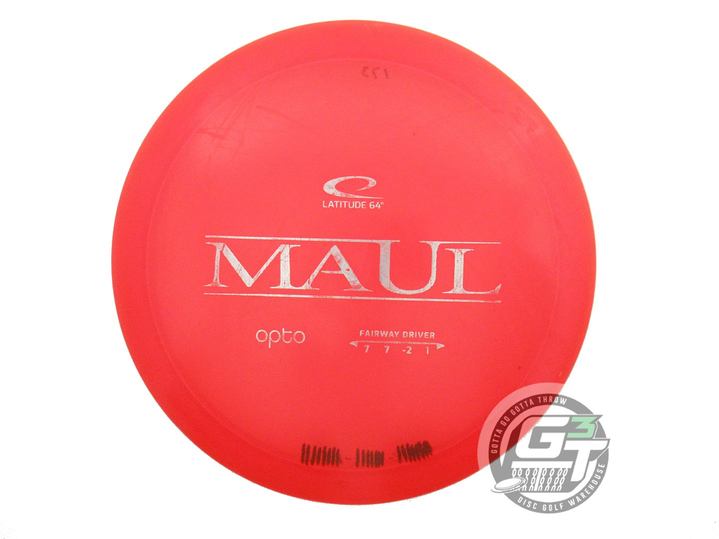 USED Latitude 64 Opto Maul 173g Red Silver Foil Fairway Driver Golf Disc
