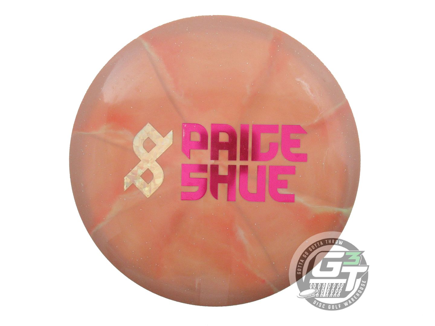 USED Discraft [PAIGE/SHUE] ESP Buzzz SS 177g Tan-Pink Midrange Golf Disc