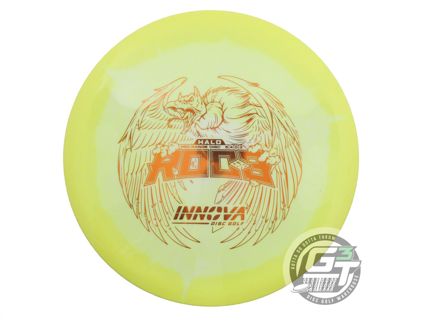 USED Innova Halo Star Roc3 173g Yellow-White Midrange Golf Disc