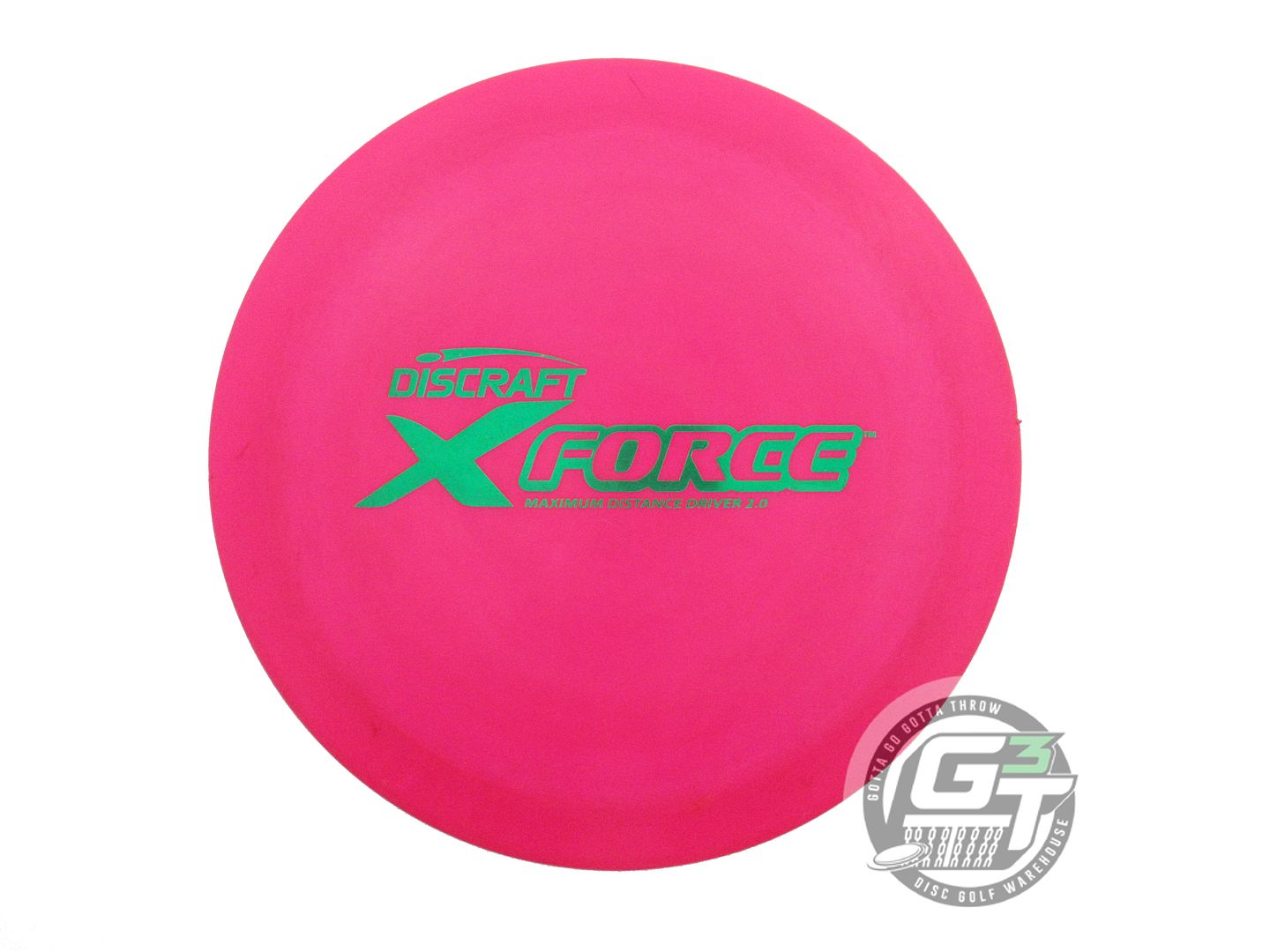 USED Discraft X Force 173g Magenta Green Foil Distance Driver Golf Disc