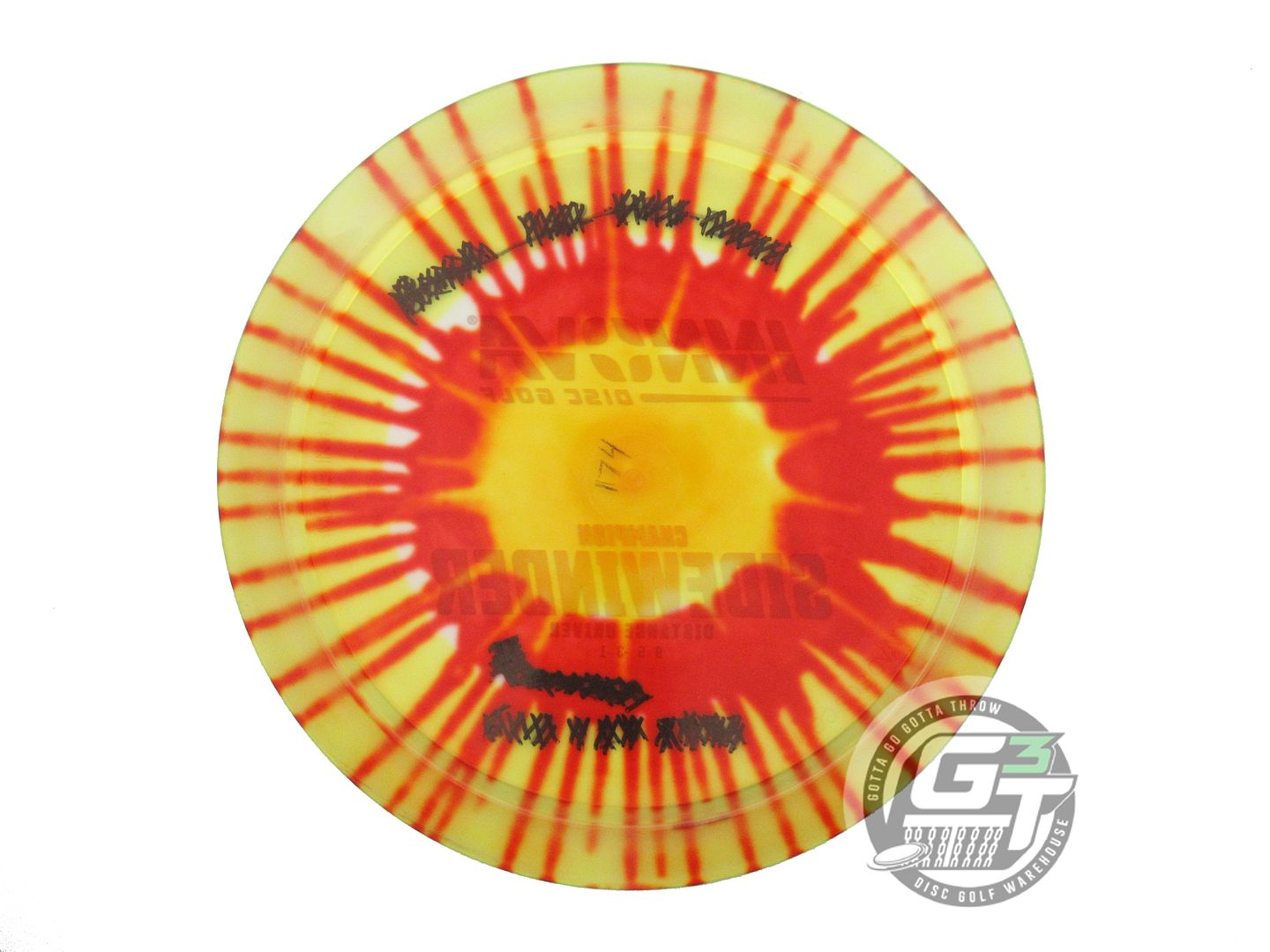 USED Innova I-DYE Champion Sidewinder 174g Yellow Burst Distance Driver Disc