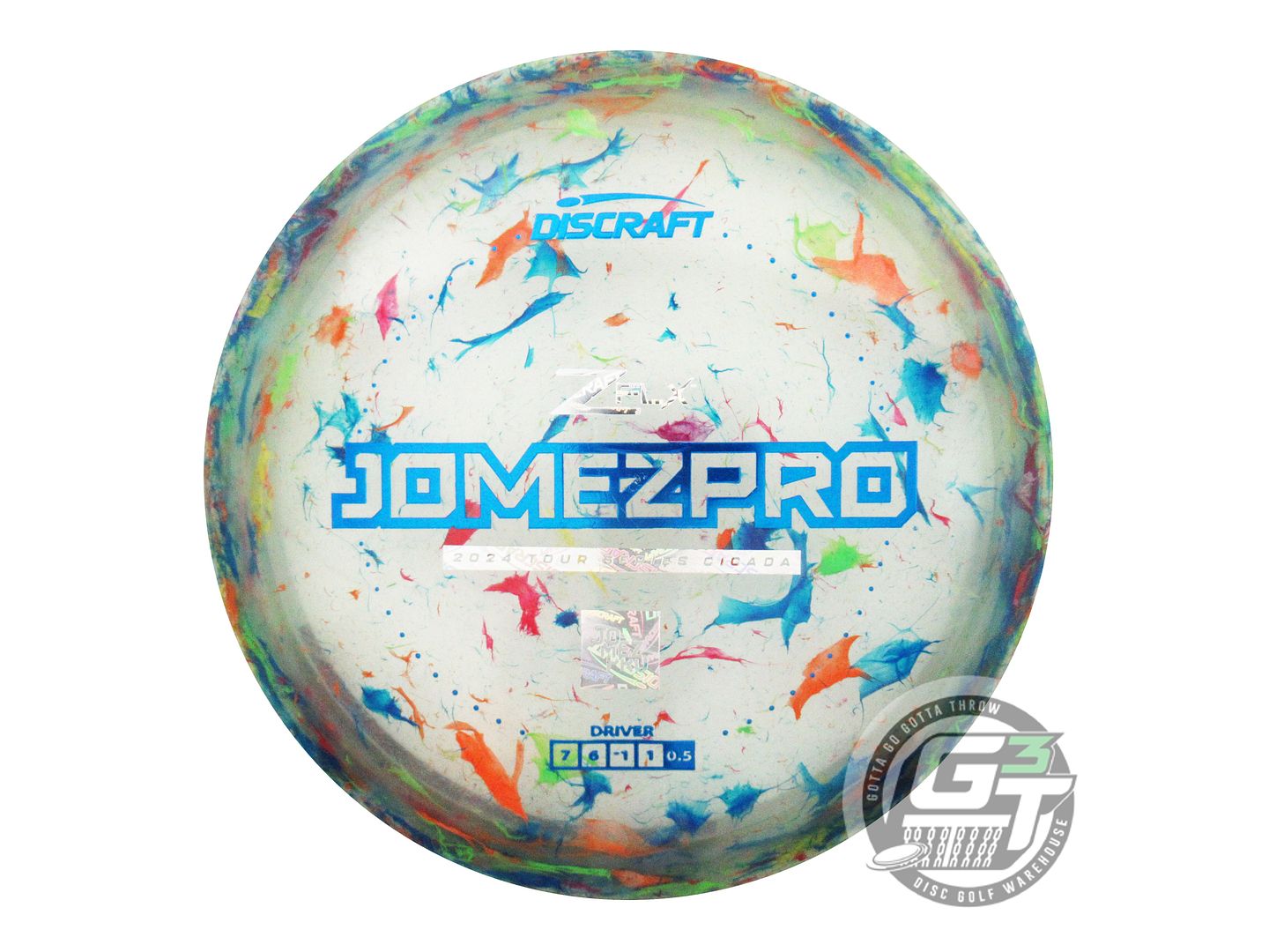 USED Discraft [JOMEZ PRO] Jawbreaker Z FLX Cicada 176g Blue Foil Driver Disc
