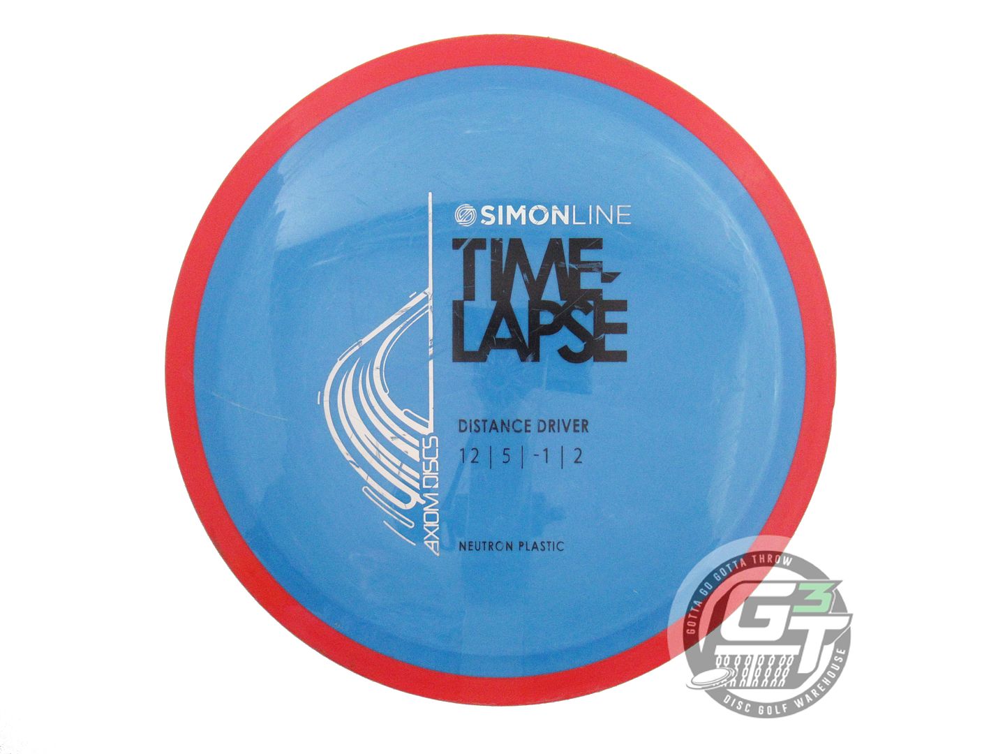 USED Axiom Discs Neutron Time Lapse 173g Blue Red Rim Driver Golf Disc