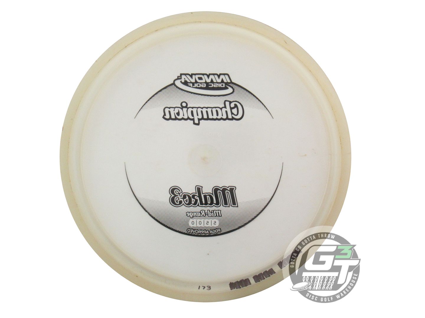 USED Innova Champion Mako3 173g Lt. Peach Black Stamp Midrange Golf Disc