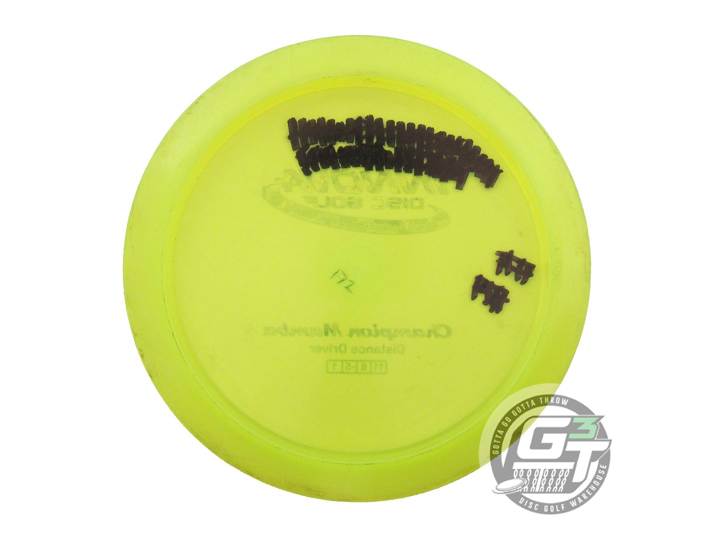 USED Innova Champion Mamba 172g Yellow Teal Shatter Foil Distance Driver Disc