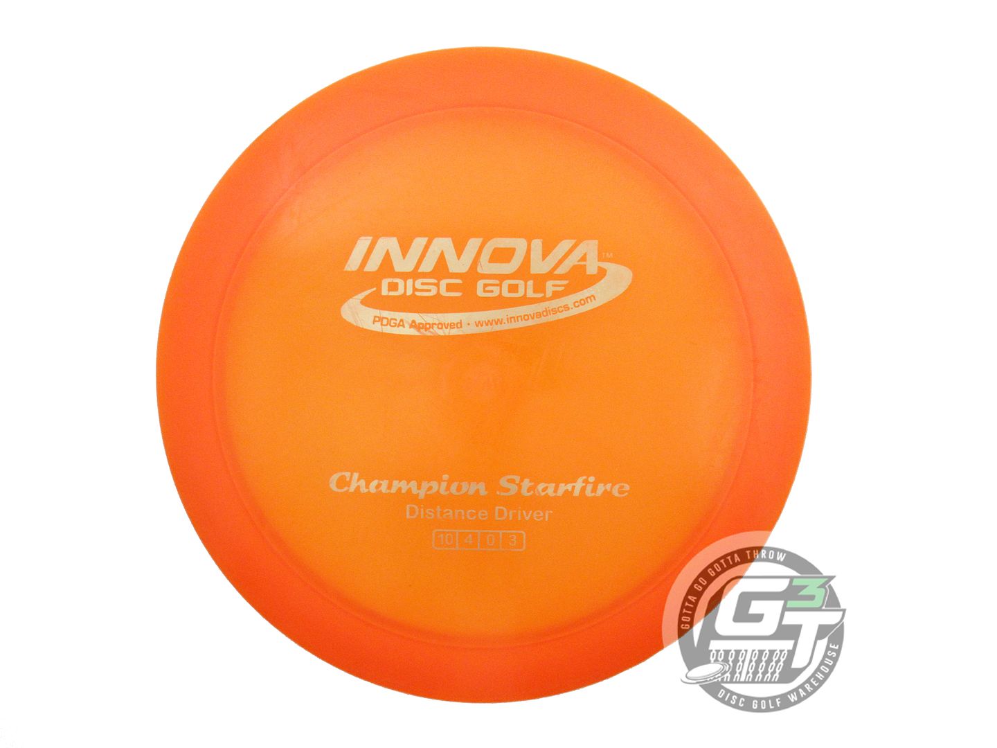 USED Innova Champion Starfire 172g Orange Silver Foil Distance Driver Golf Disc